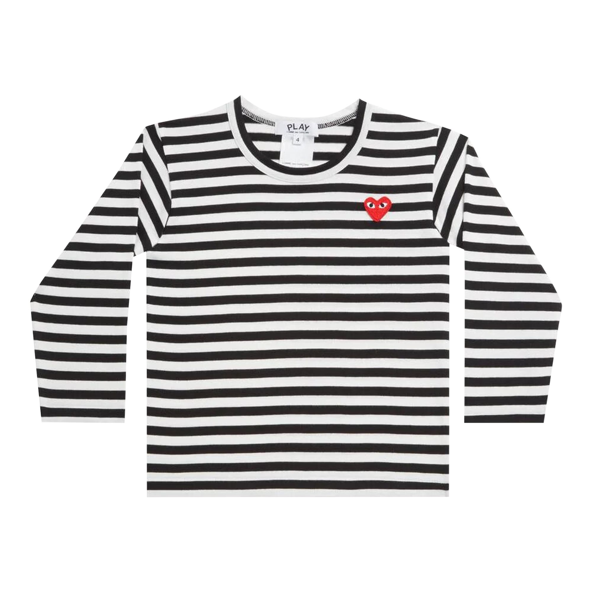 Pre-owned Comme Des Garçons Stripe Print Long-sleeve T-shirt 'stripe' | Multi-color | Women's Size S