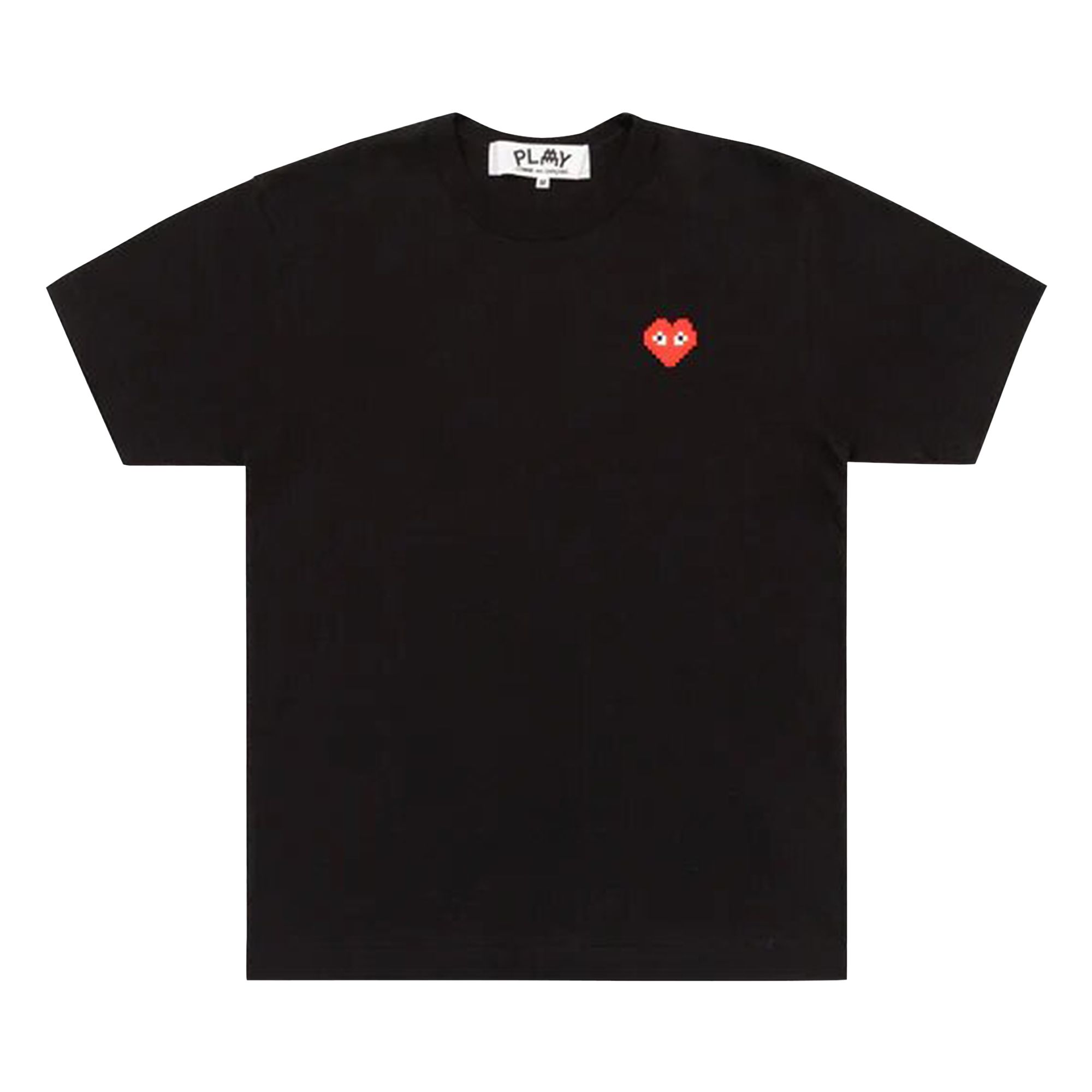 Pre-owned Comme Des Garçons Play X Invader Heart Tee 'black'