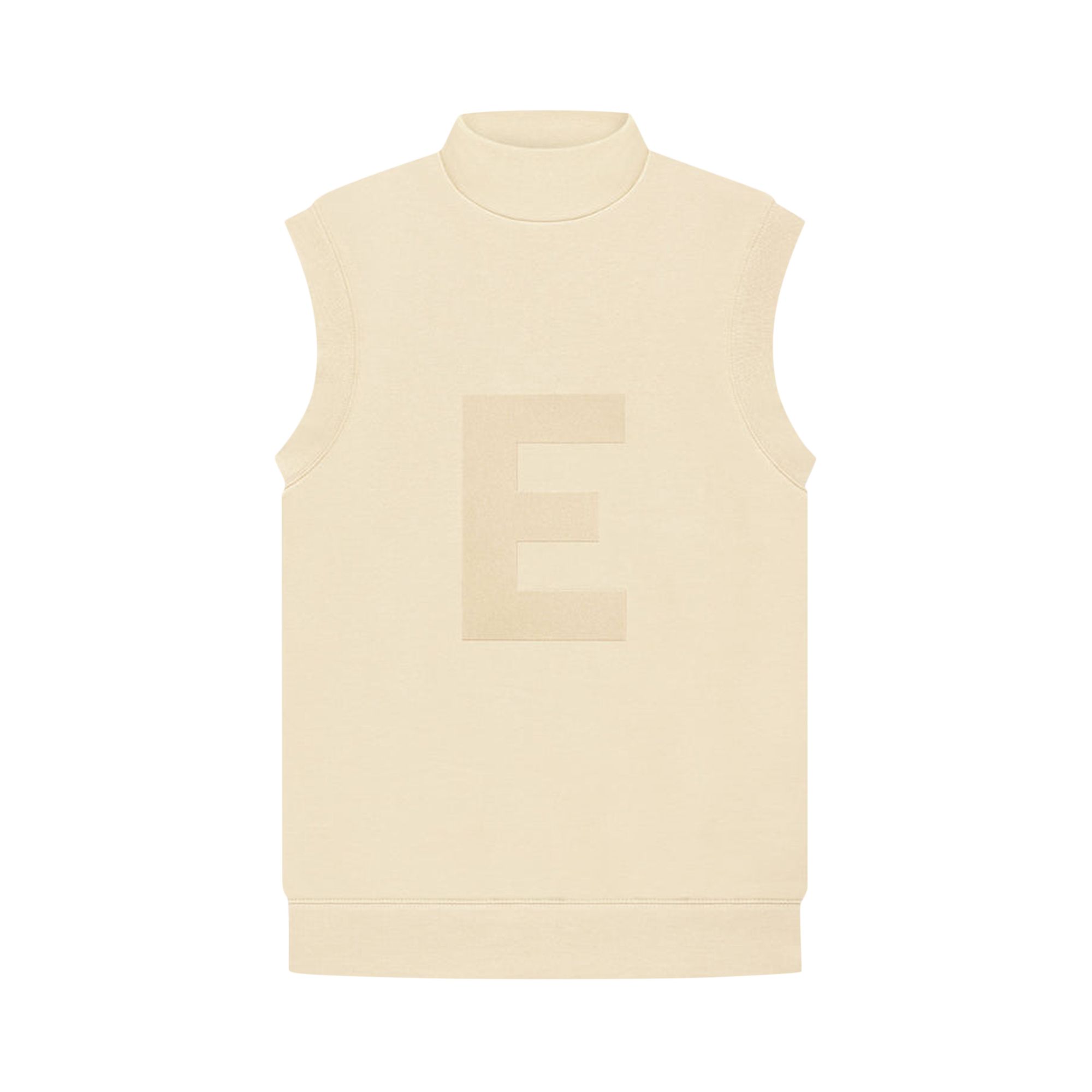 Pre-owned Essentials Fear Of God  Mockneck Vest 'egg Shell' | Cream | Women's Size S