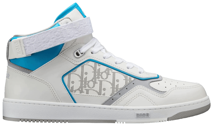 Dior B27 High Dior Oblique   White Light Blue