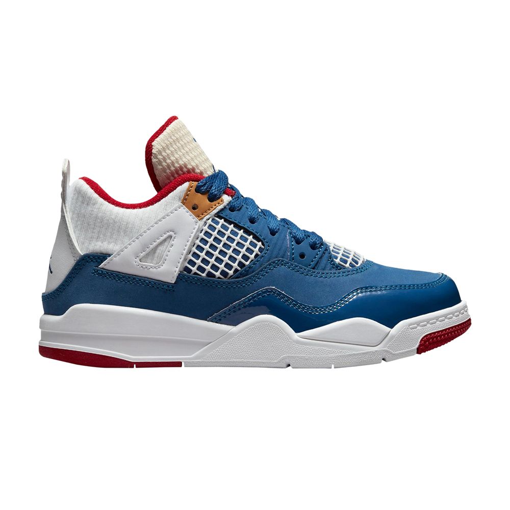 Pre-owned Air Jordan 4 Retro Ps 'messy Room' | Blue | Kid's Size 13.5