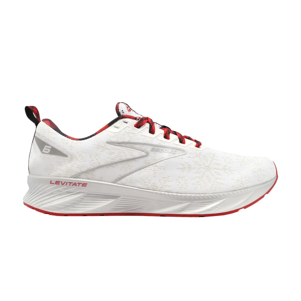 Pre-owned Brooks Levitate 6 'white Red Silver'