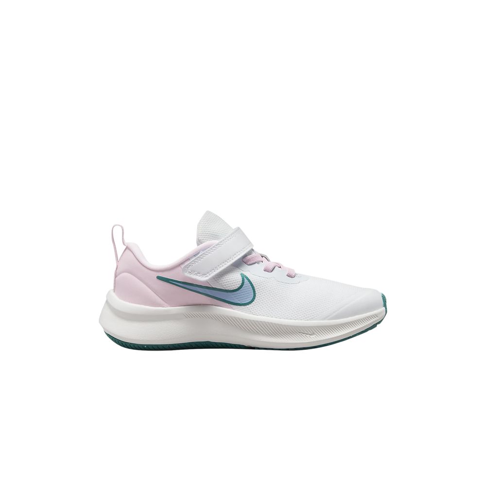 Pre-owned Nike Star Runner 3 Ps 'white Pink Mineral Teal' | Kid's Size 11