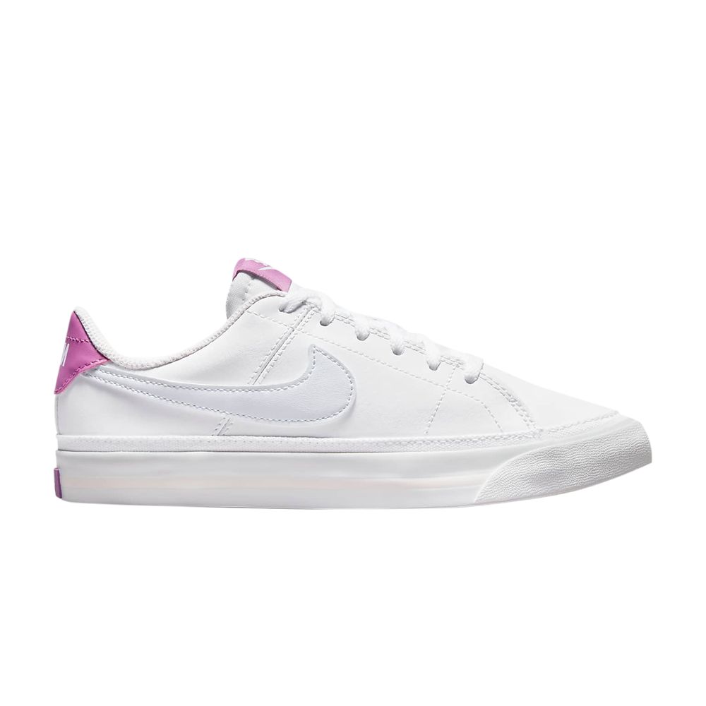 Pre-owned Nike Court Legacy Gs 'white Cosmic Fuchsia' | Kid's Size 7