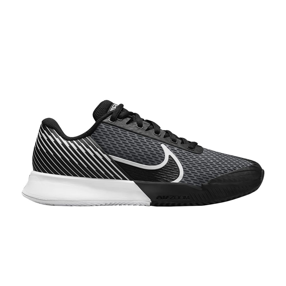 Pre-owned Nike Wmns Court Air Zoom Vapor Pro 2 'black White'
