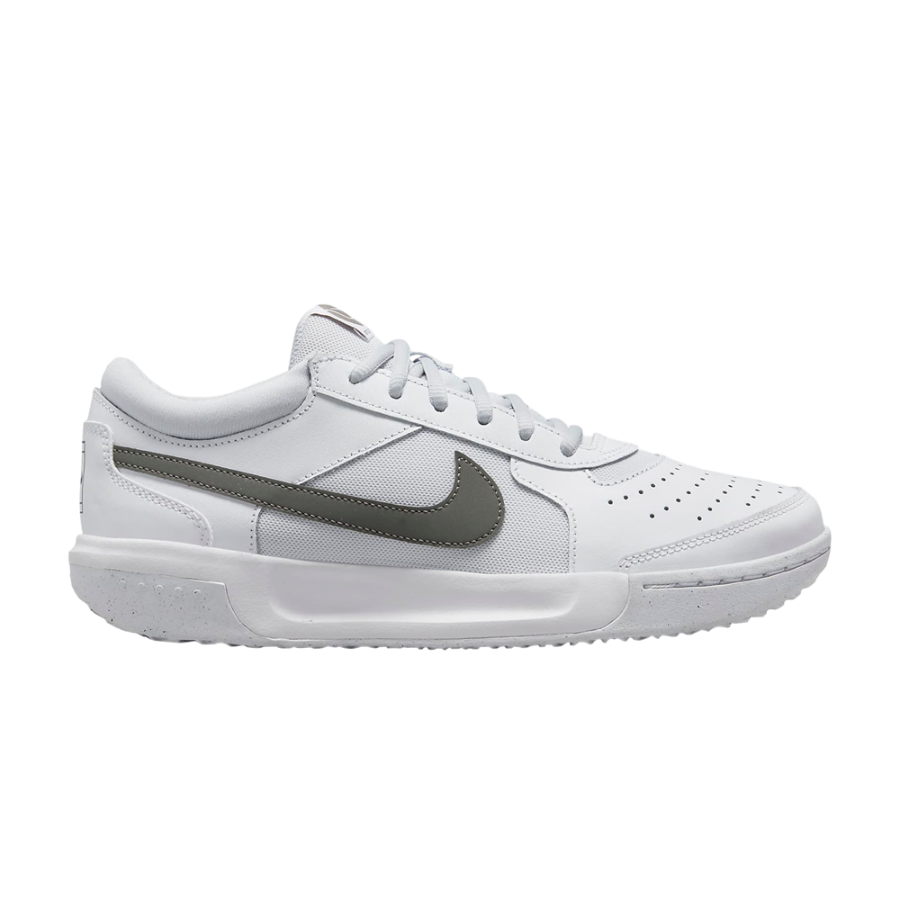 Pre-owned Nike Wmns Court Zoom Lite 3 'white Flat Pewter'