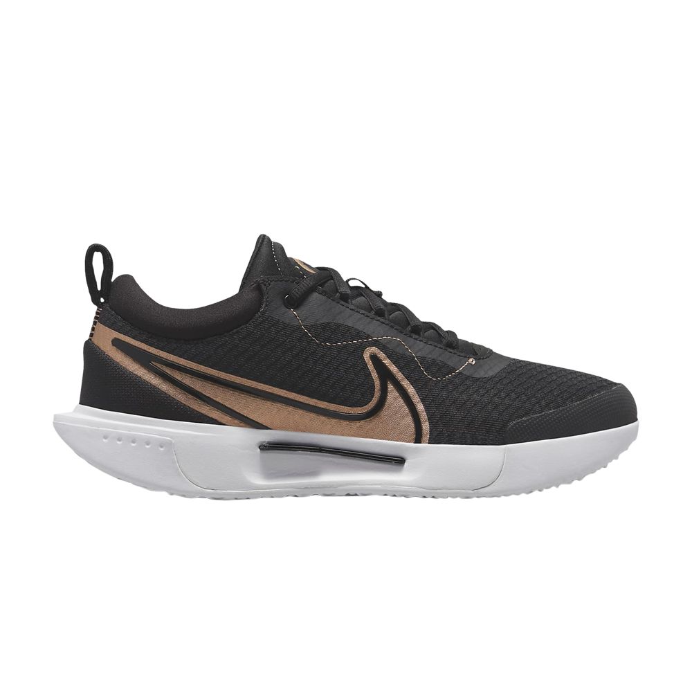 Pre-owned Nike Wmns Court Zoom Pro 'black Metallic Red Bronze'