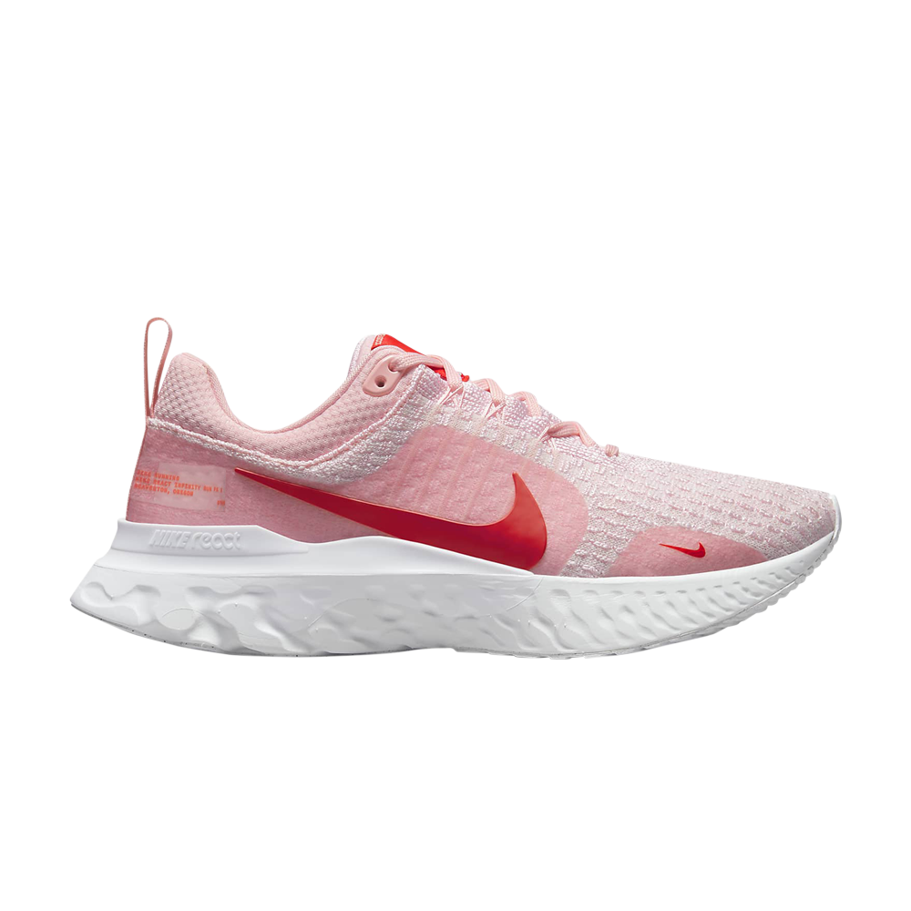 Pre-owned Nike Wmns React Infinity Run Flyknit 3 Premium 'medium Soft Pink Light Crimson'