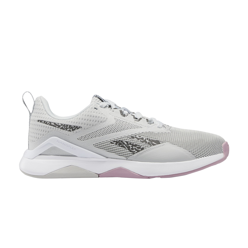 Pre-owned Reebok Wmns Nanoflex Tr 2.0 'pure Grey Infused Lilac'