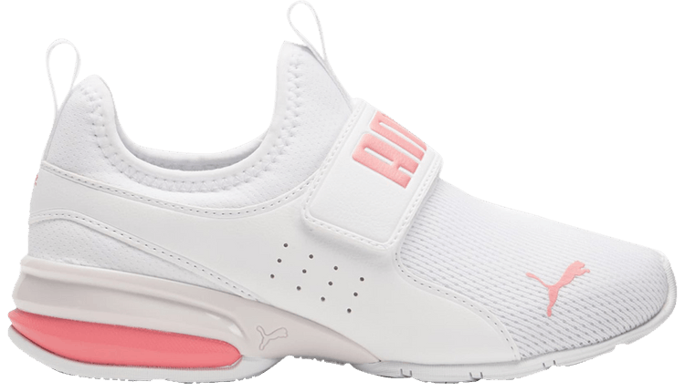 Puma Axelion Slip On Big Kid White Carnation Pink