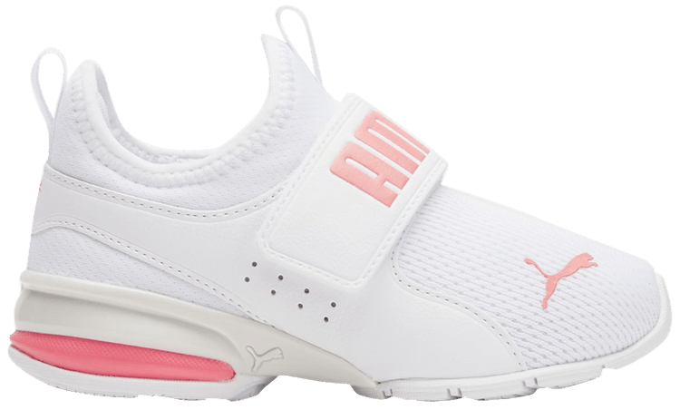 Puma Axelion Slip On Little Kid White Carnation Pink