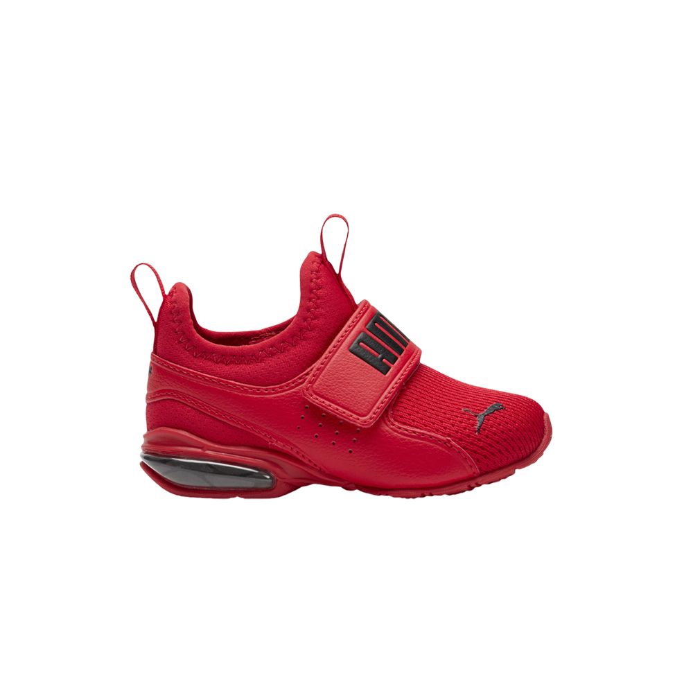 Pre-owned Puma Axelion Slip-on Infant 'high Risk Red Black' | Infant Size 9