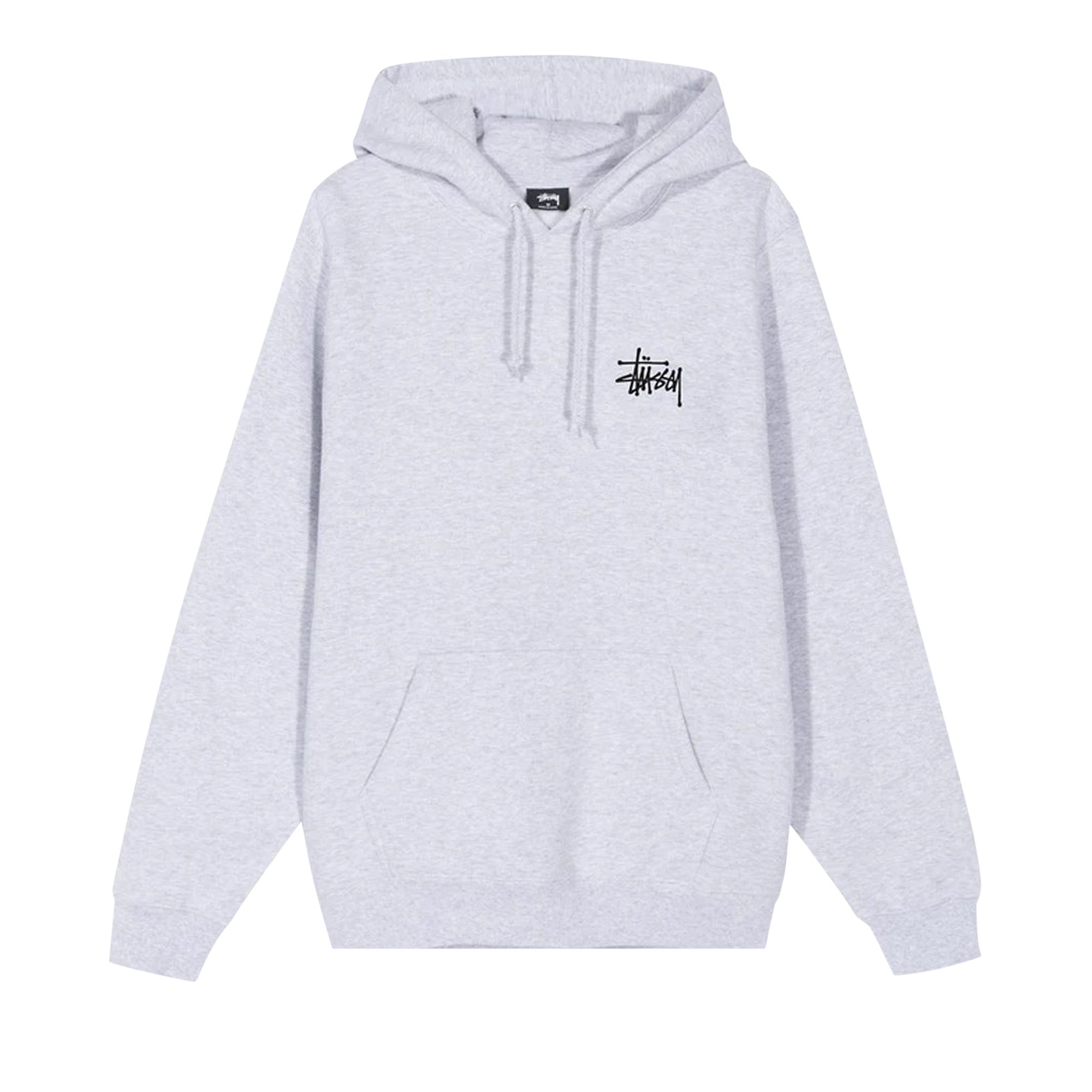 Pre-owned Stussy Basic Hoodie 'ash Heather' | Grey | Men's Size M