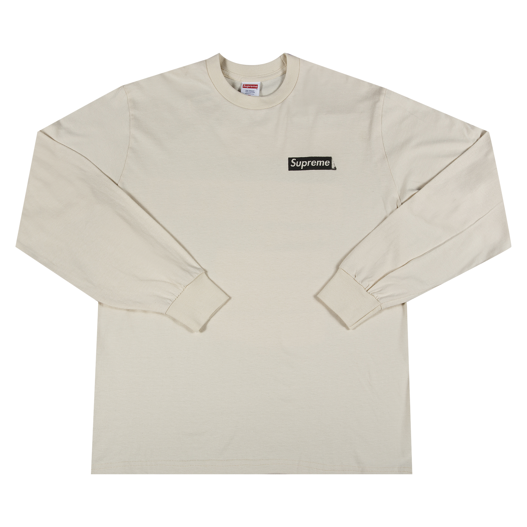 Pre-owned Supreme Sacred Unique Long-sleeve Tee 'natural' In Tan