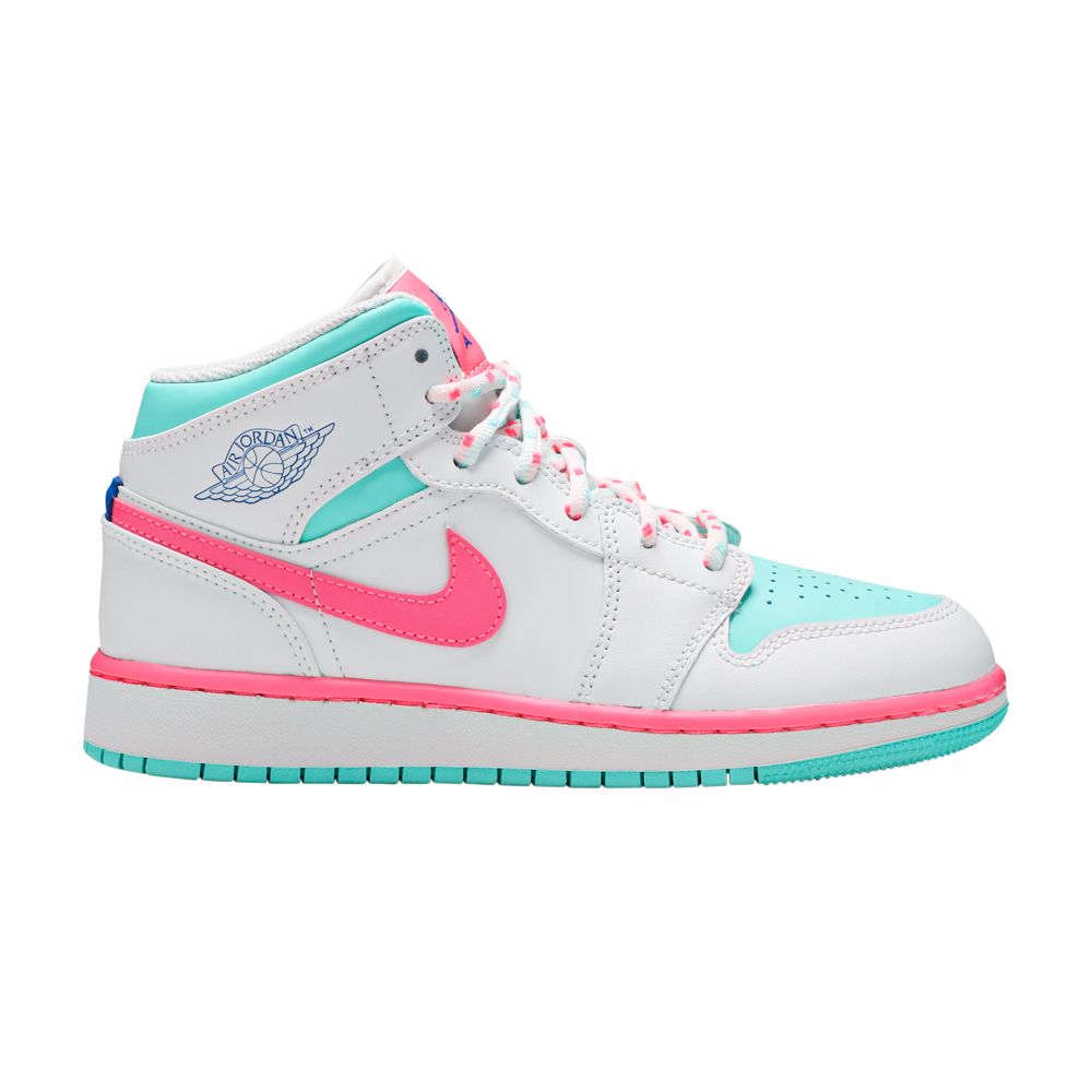 Air Jordan 1 Mid GS 'Digital Pink' | White | Kid's Size 5