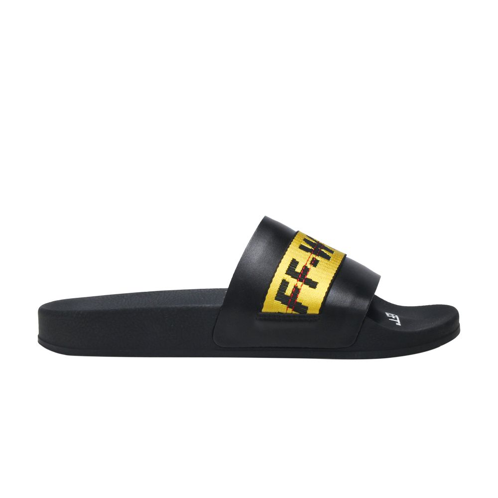 Off-White Off-White Industrial Sliders 'Black Yellow' F/W 2019 | Men's Size 40