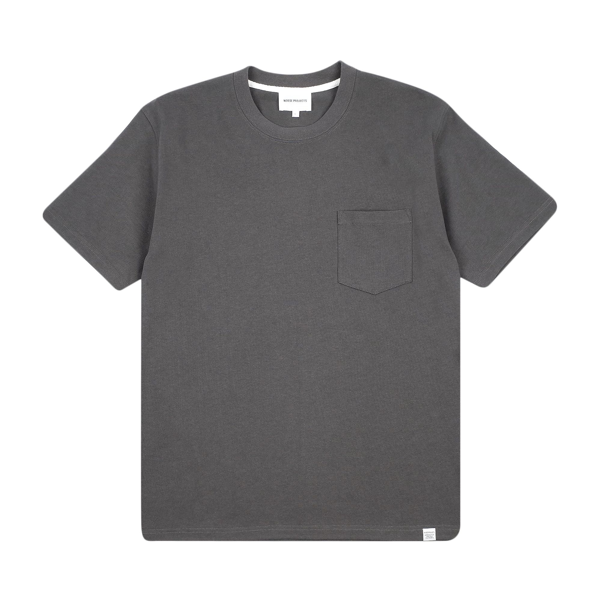 Pre-owned Norse Projects Johannes Pocket Short-sleeve Tee 'slate Grey' | Men's Size Xl