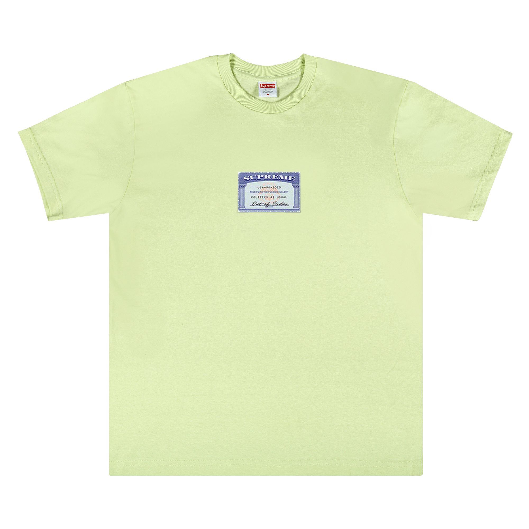 Supreme Social Tee 'Pale Mint' | Green | Men's Size M