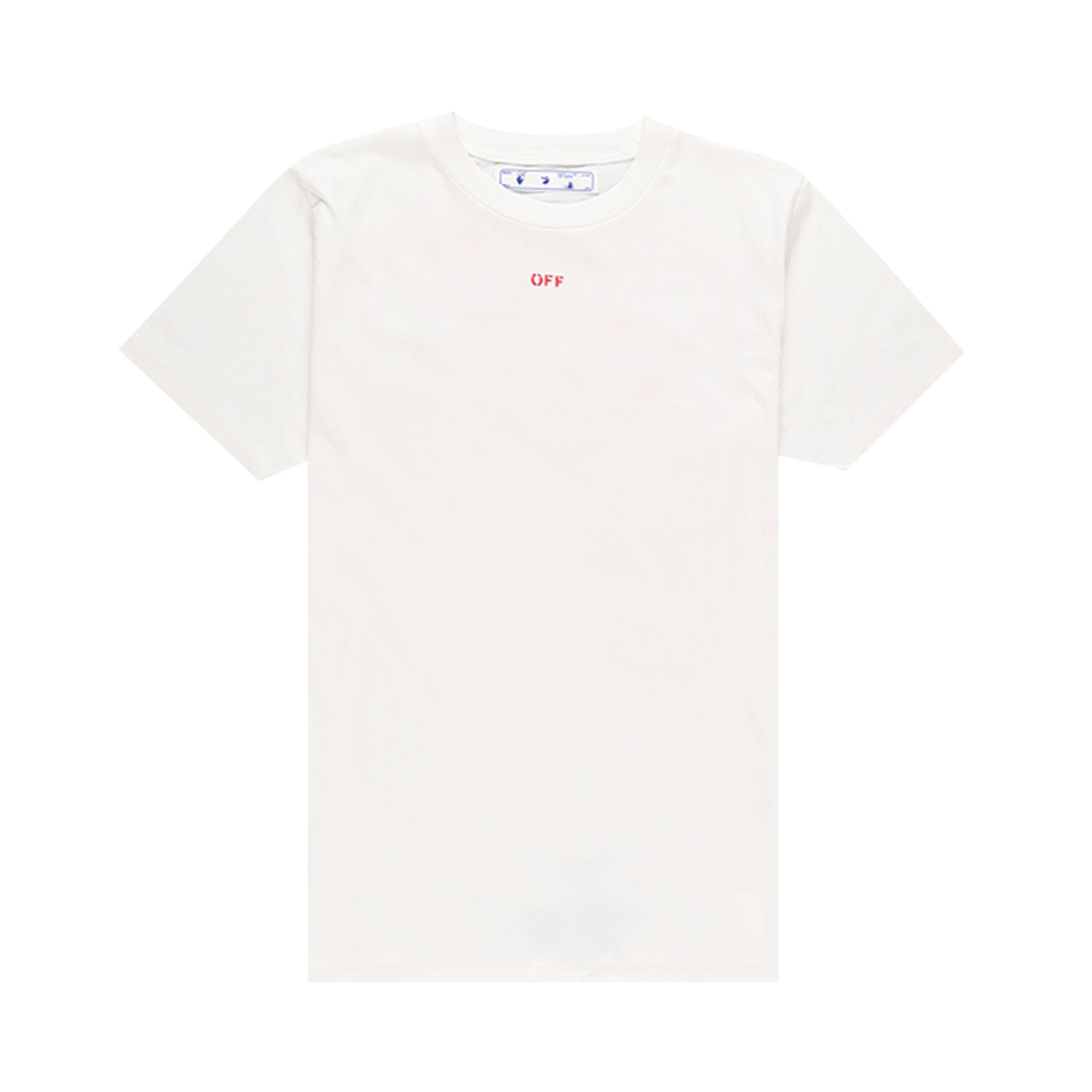 Off-White Stencil Short-Sleeve Slim Tee 'White/Red' | Men's Size XS