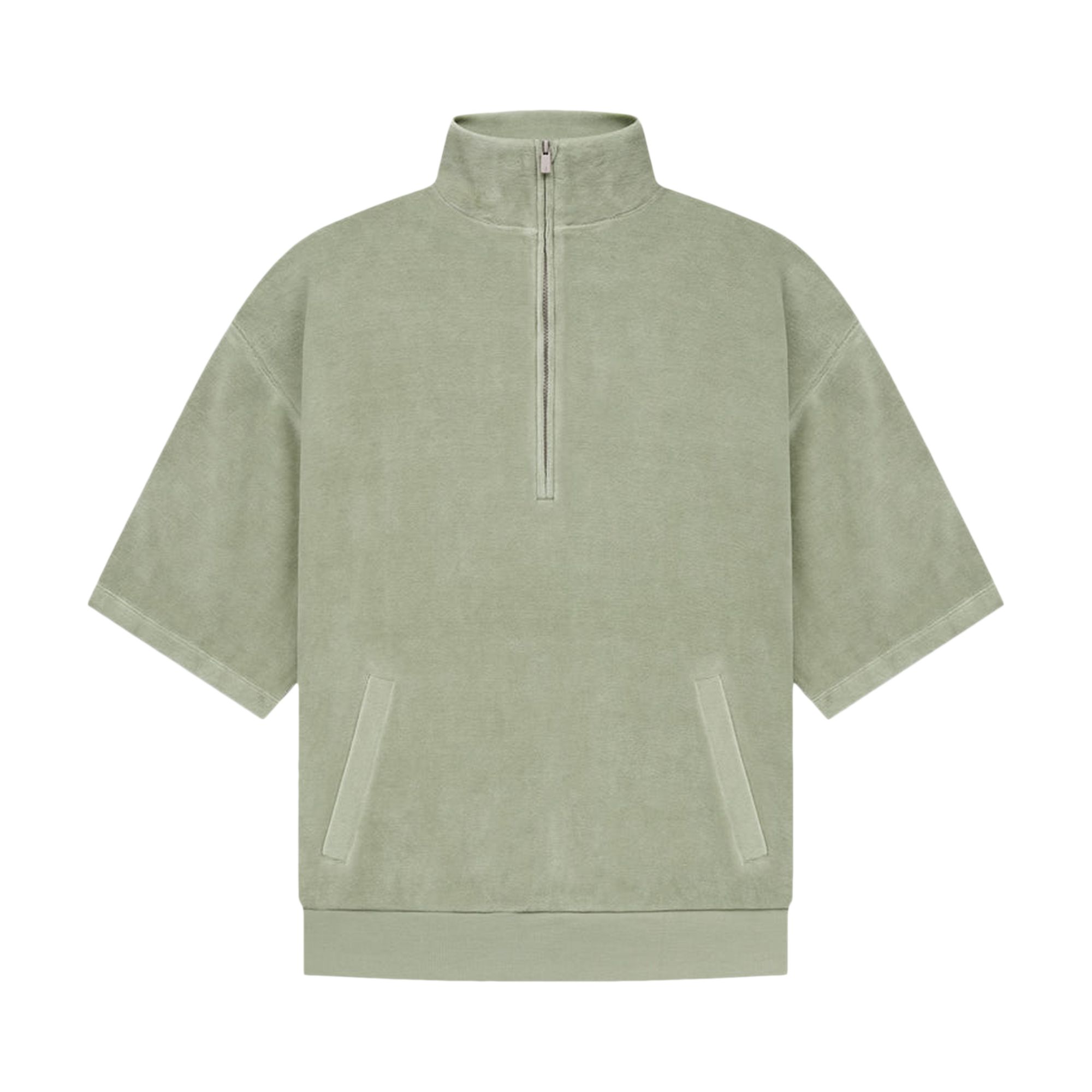 Pre-owned Essentials Fear Of God  Velour Mockneck 'seafoam' In Green