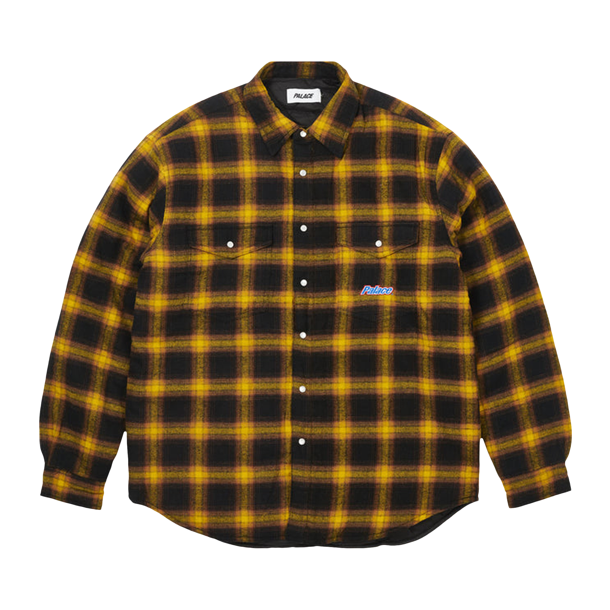 Pre-owned Palace Therma Yak Thinsulate Shirt 'yellow'