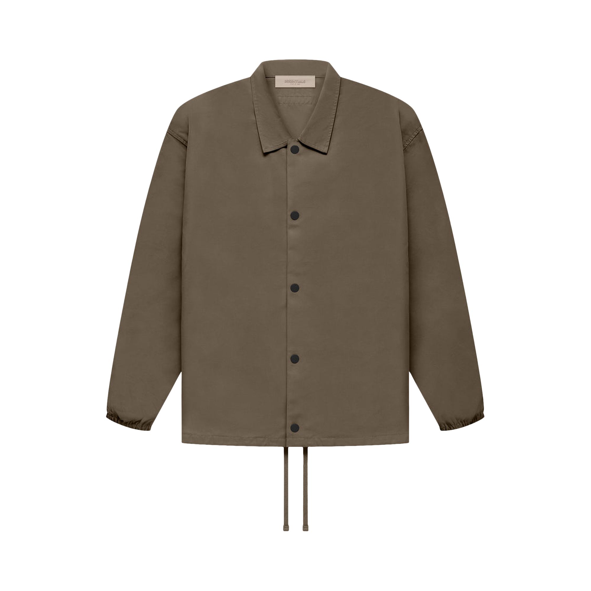 Pre-owned Essentials Fear Of God Coaches Jacket 'wood' In Brown