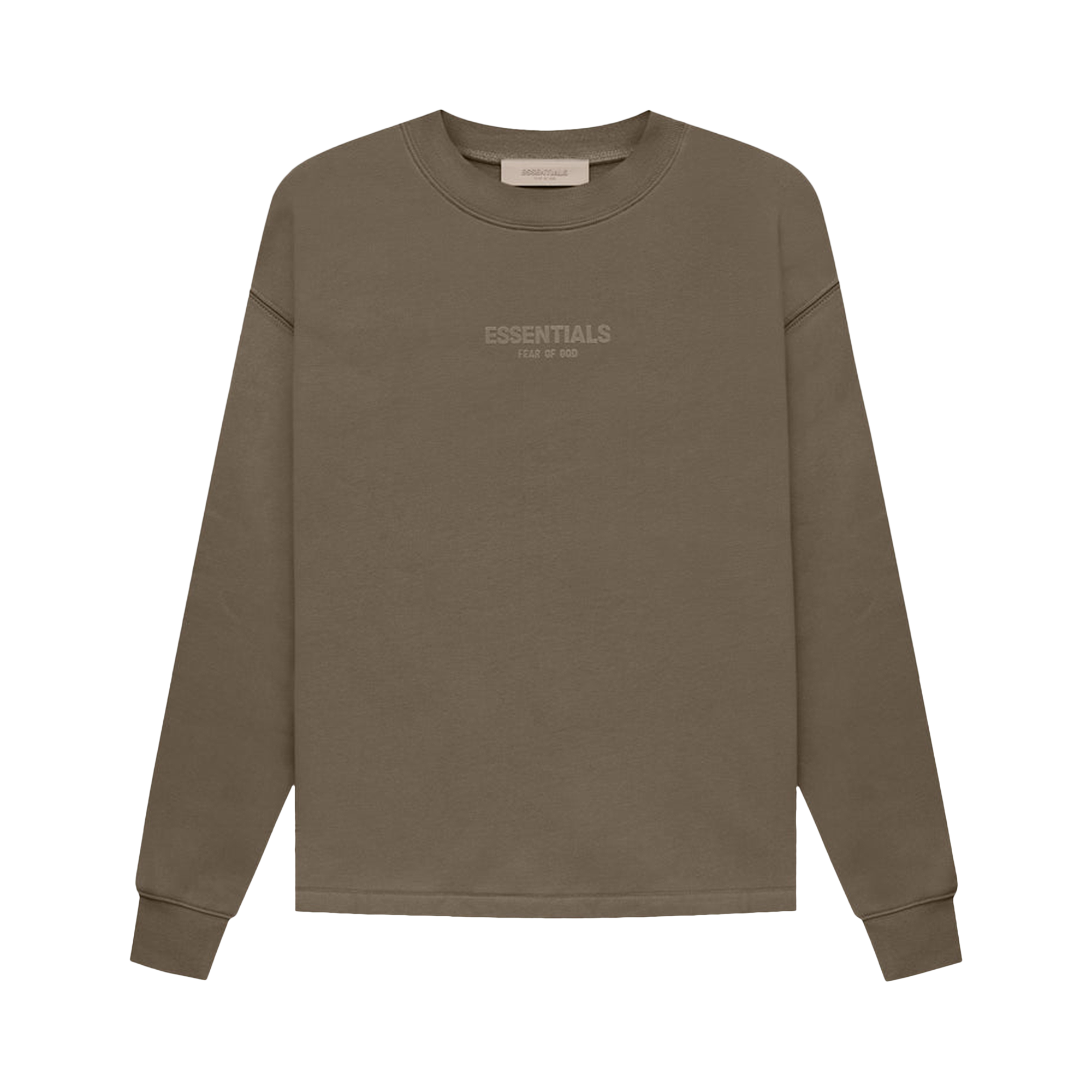 Pre-owned Essentials Fear Of God  Relaxed Crewneck 'wood' In Brown
