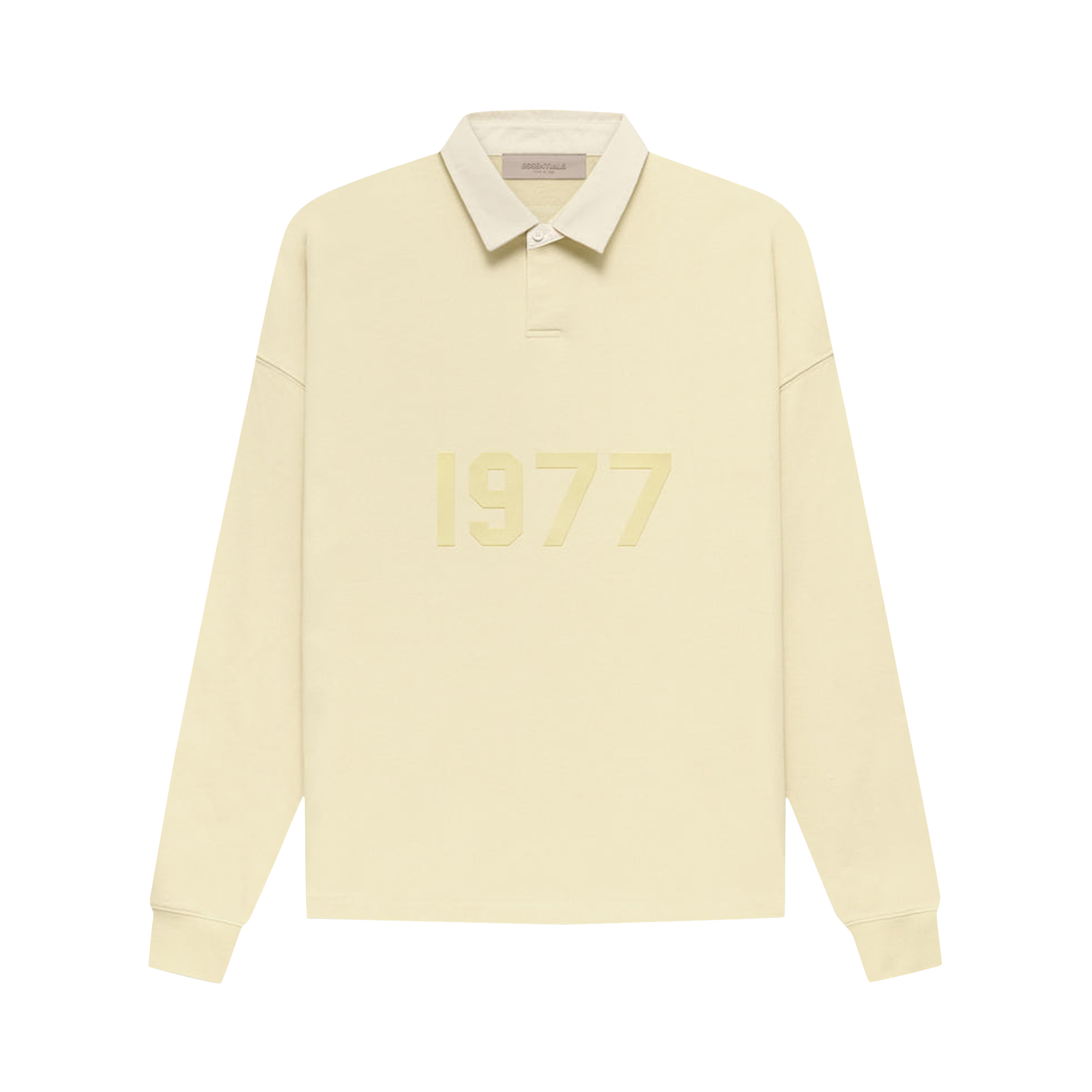 Pre-owned Essentials Fear Of God  Henley Rugby 'canary' In Cream