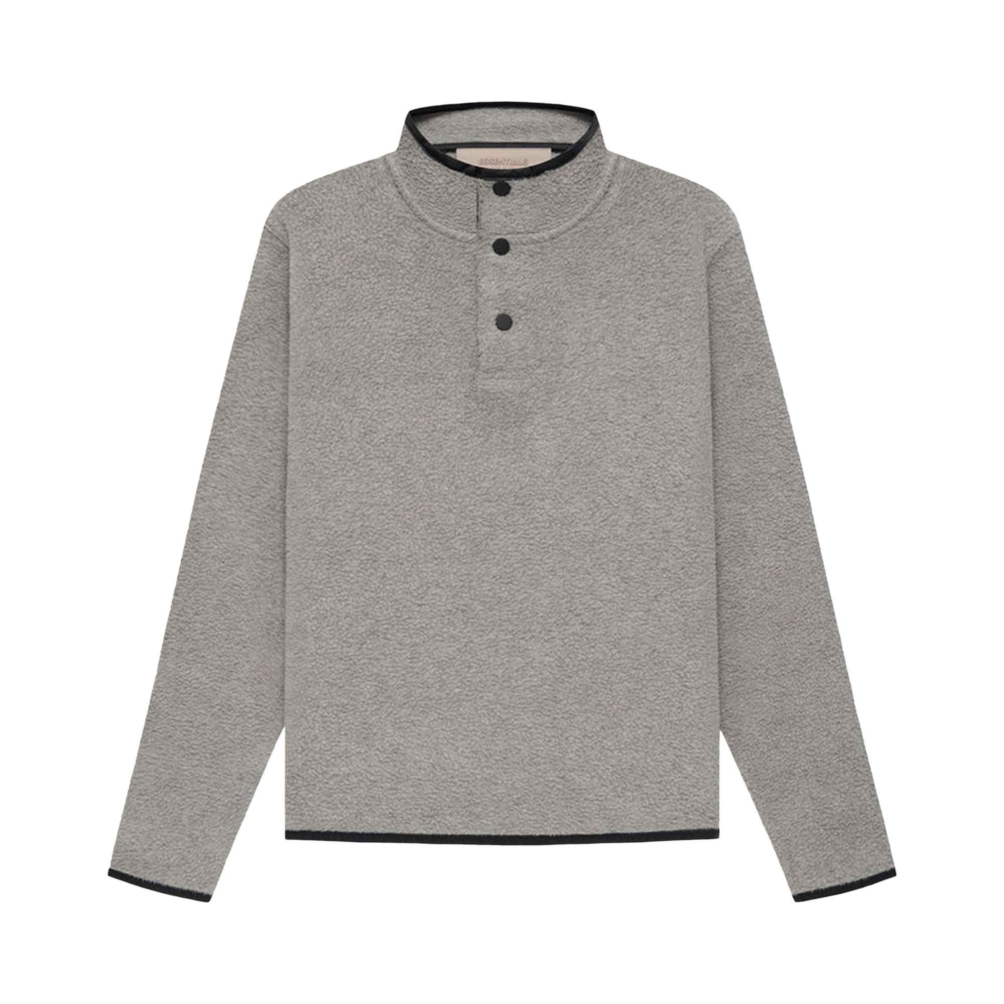 Fear of God Essentials Kids Polar Fleece Pullover 'Dark Oatmeal' | Grey | Kid's Size 10