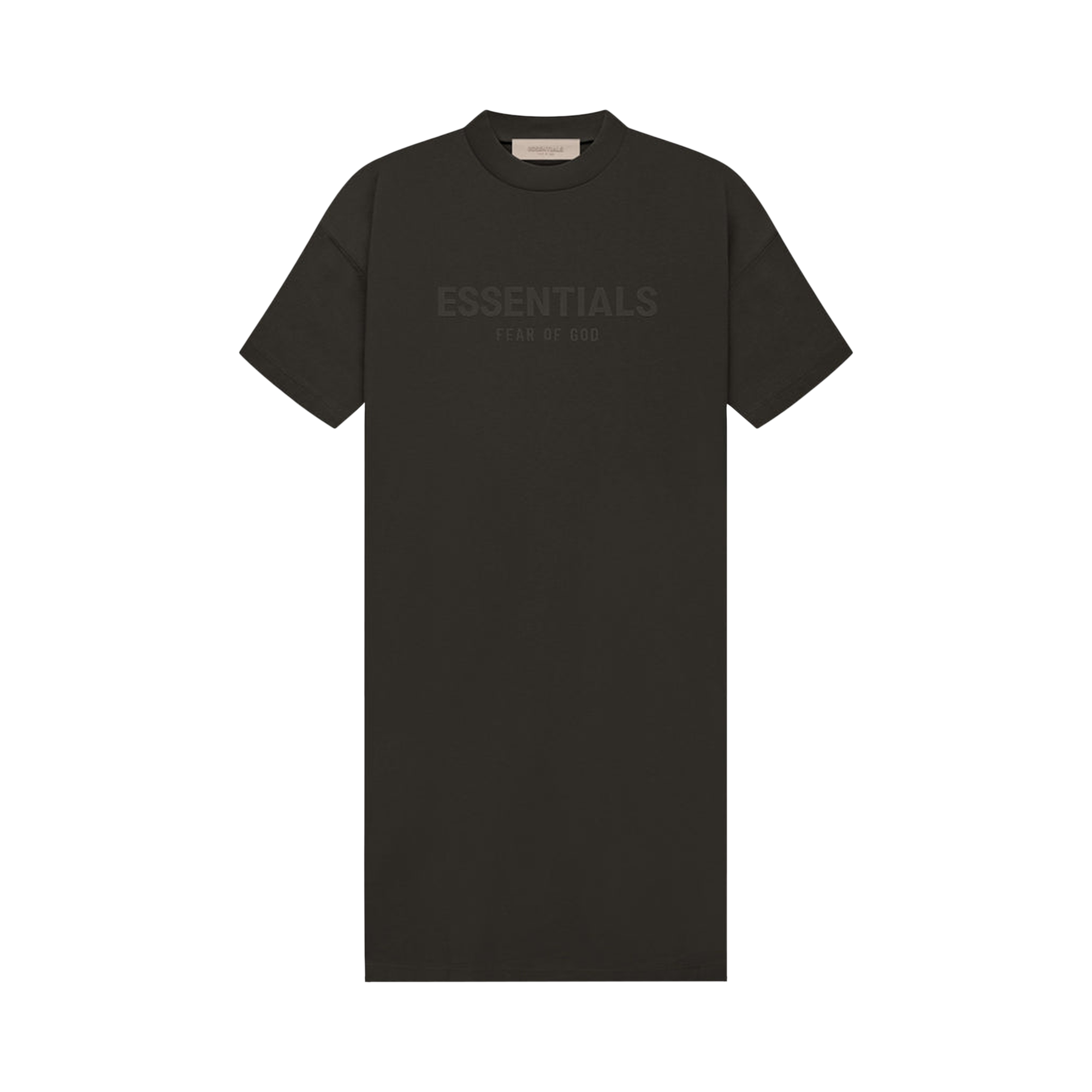 Pre-owned Essentials Fear Of God  Tee Dress 'off Black'
