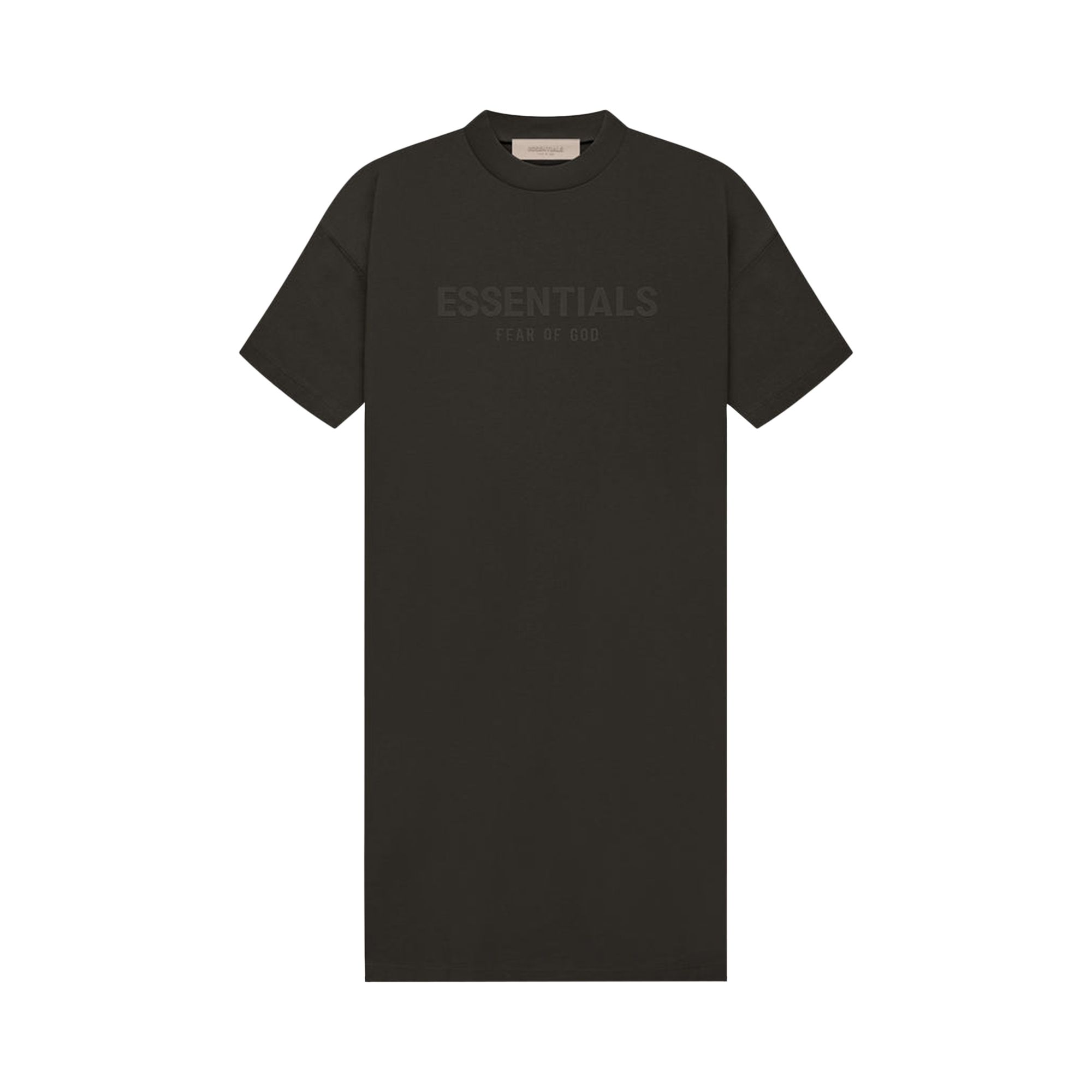 Pre-owned Essentials Fear Of God Tee Dress 'off Black'