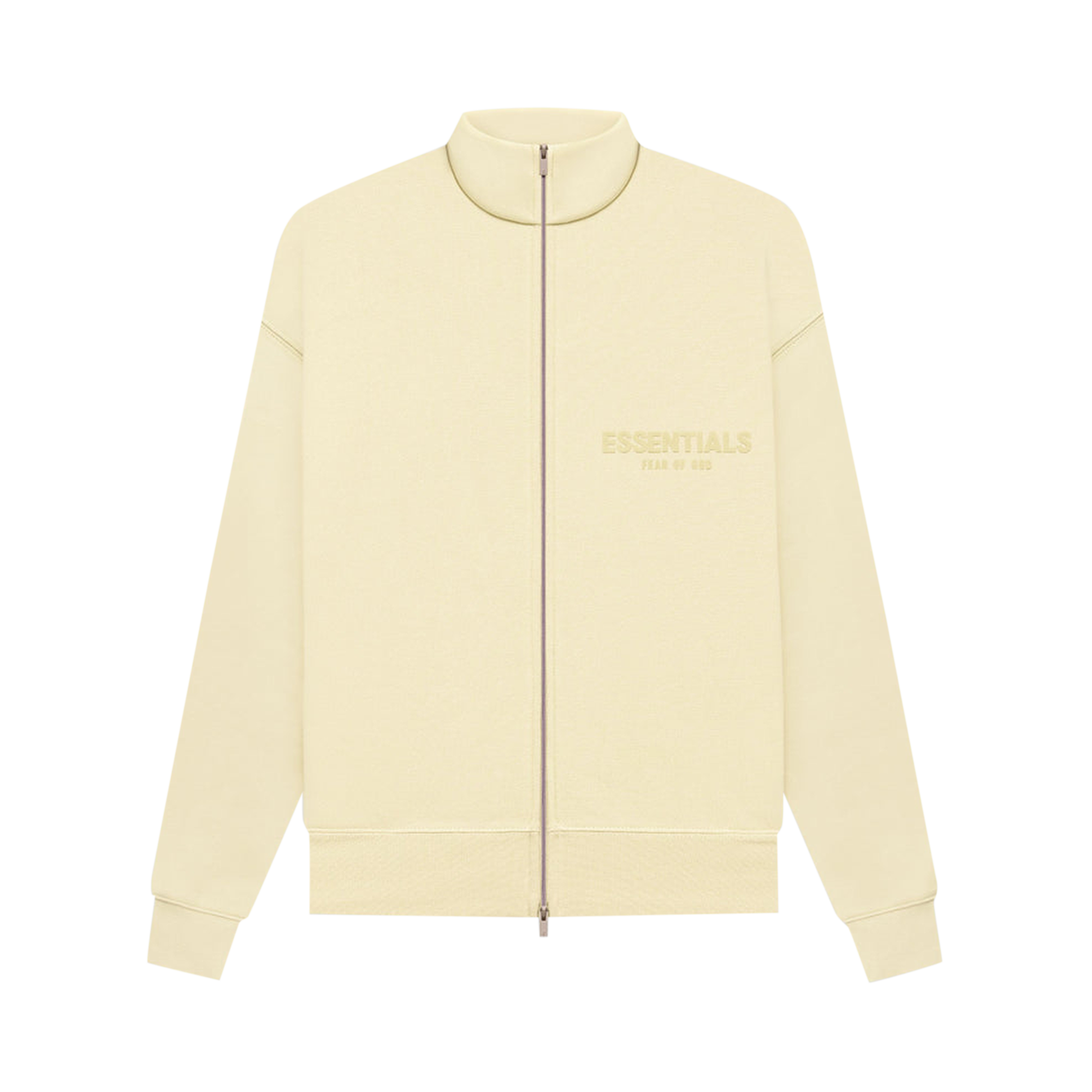 Pre-owned Essentials Fear Of God  Fullzip Jacket 'canary' In Cream