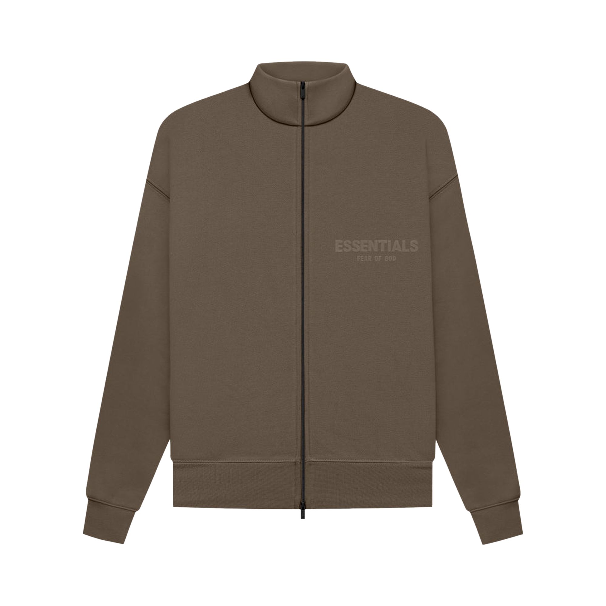 Pre-owned Essentials Fear Of God Fullzip Jacket 'wood' In Brown