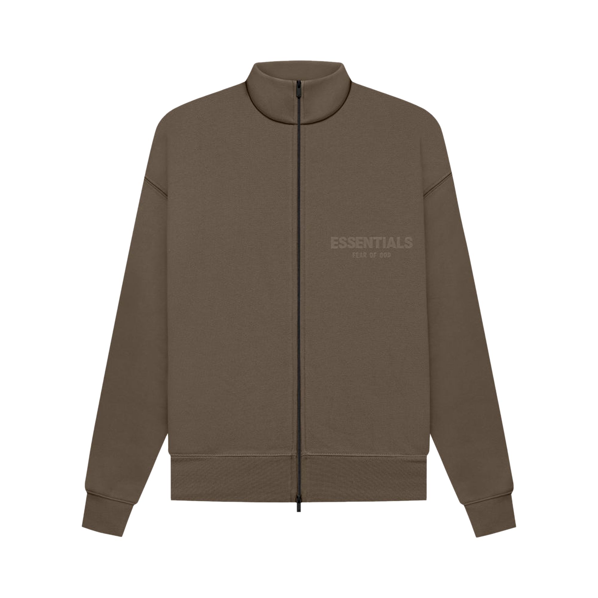 Pre-owned Essentials Fear Of God  Fullzip Jacket 'wood' In Brown