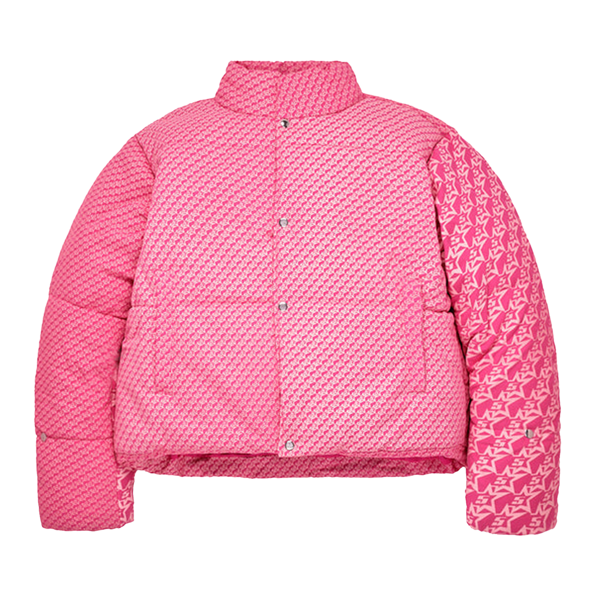 Pre-owned Sp5der 5star P*nk Puffer Jacket 'pink'