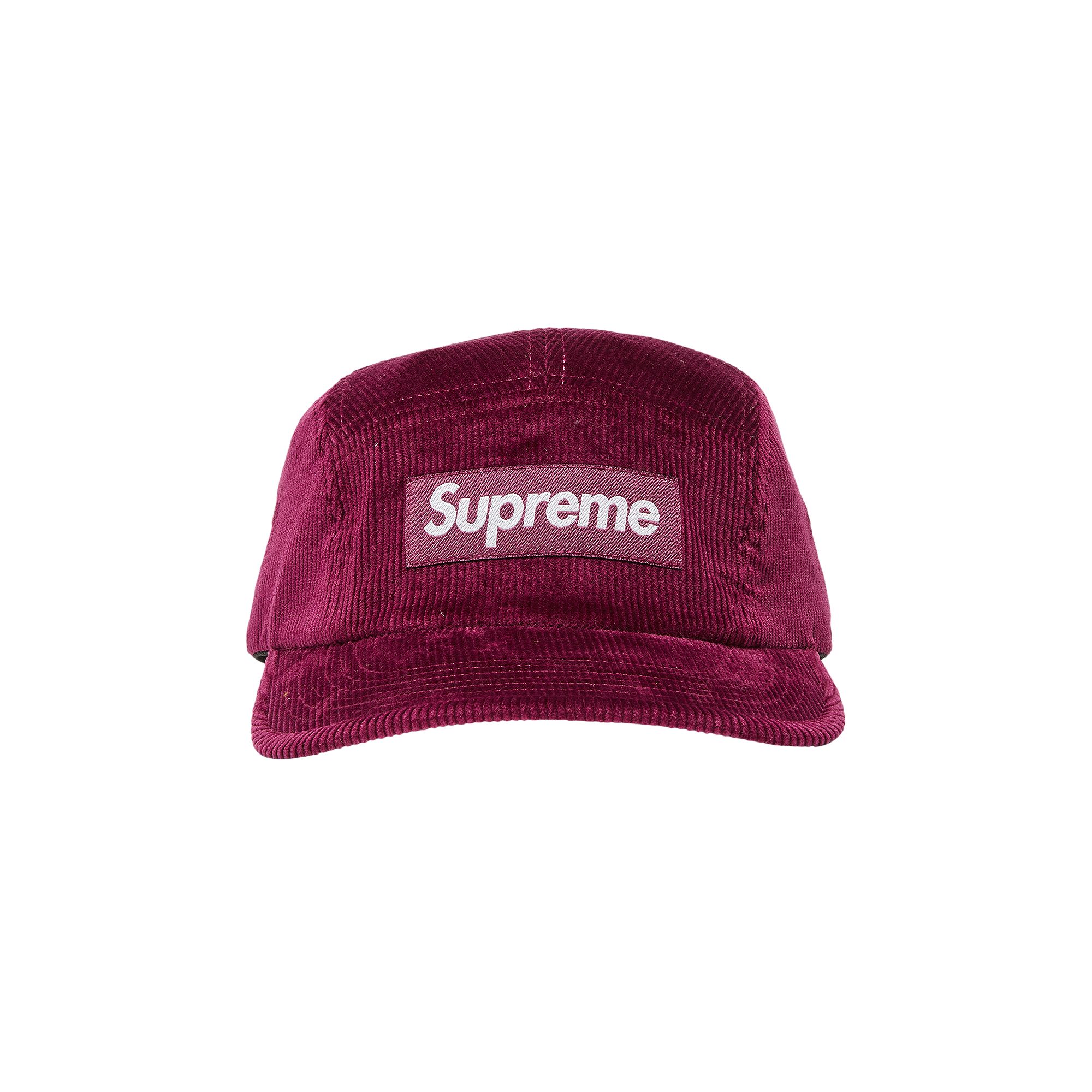 Pre-owned Supreme Corduroy Camp Cap 'magenta' In Purple