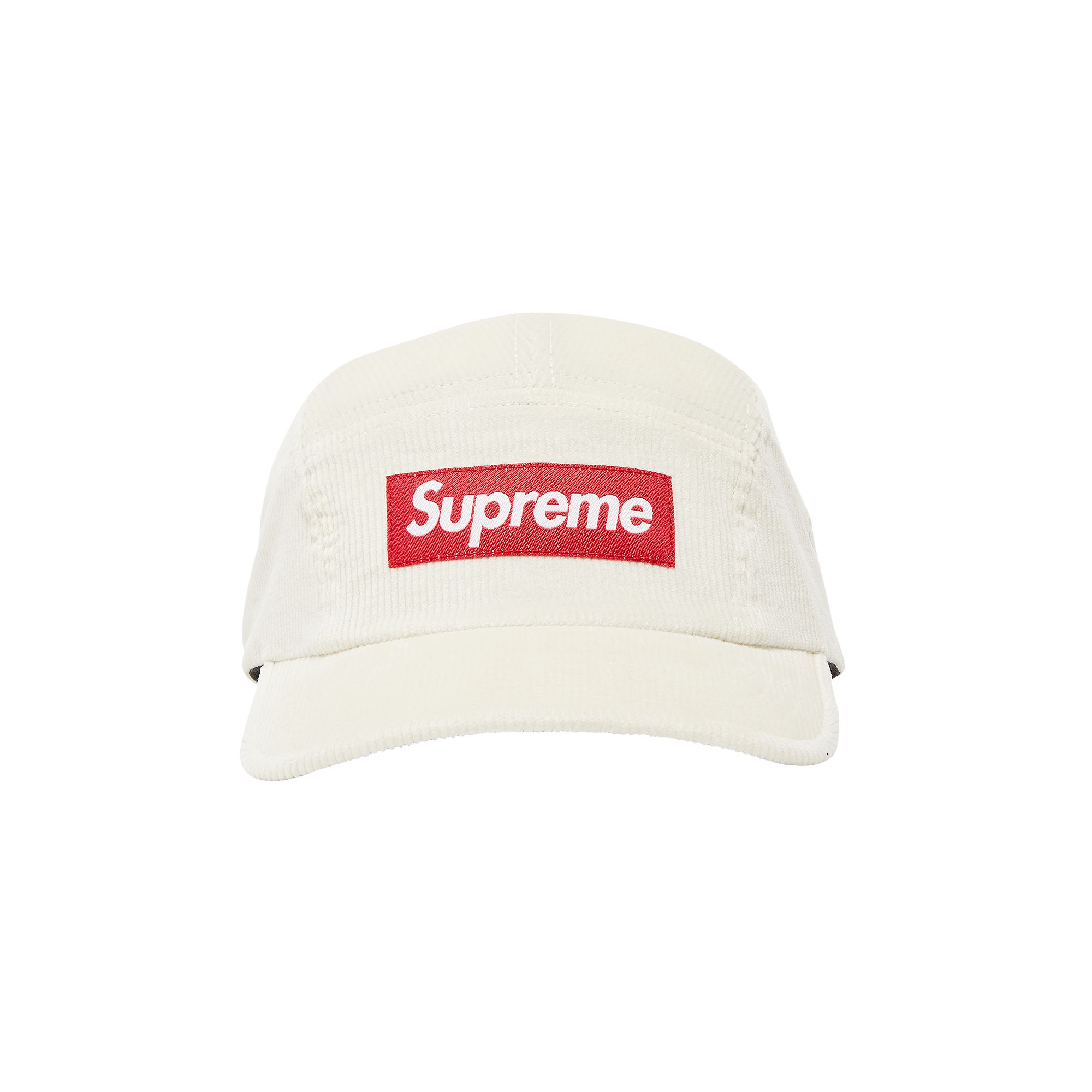 Pre-owned Supreme Corduroy Camp Cap 'white'