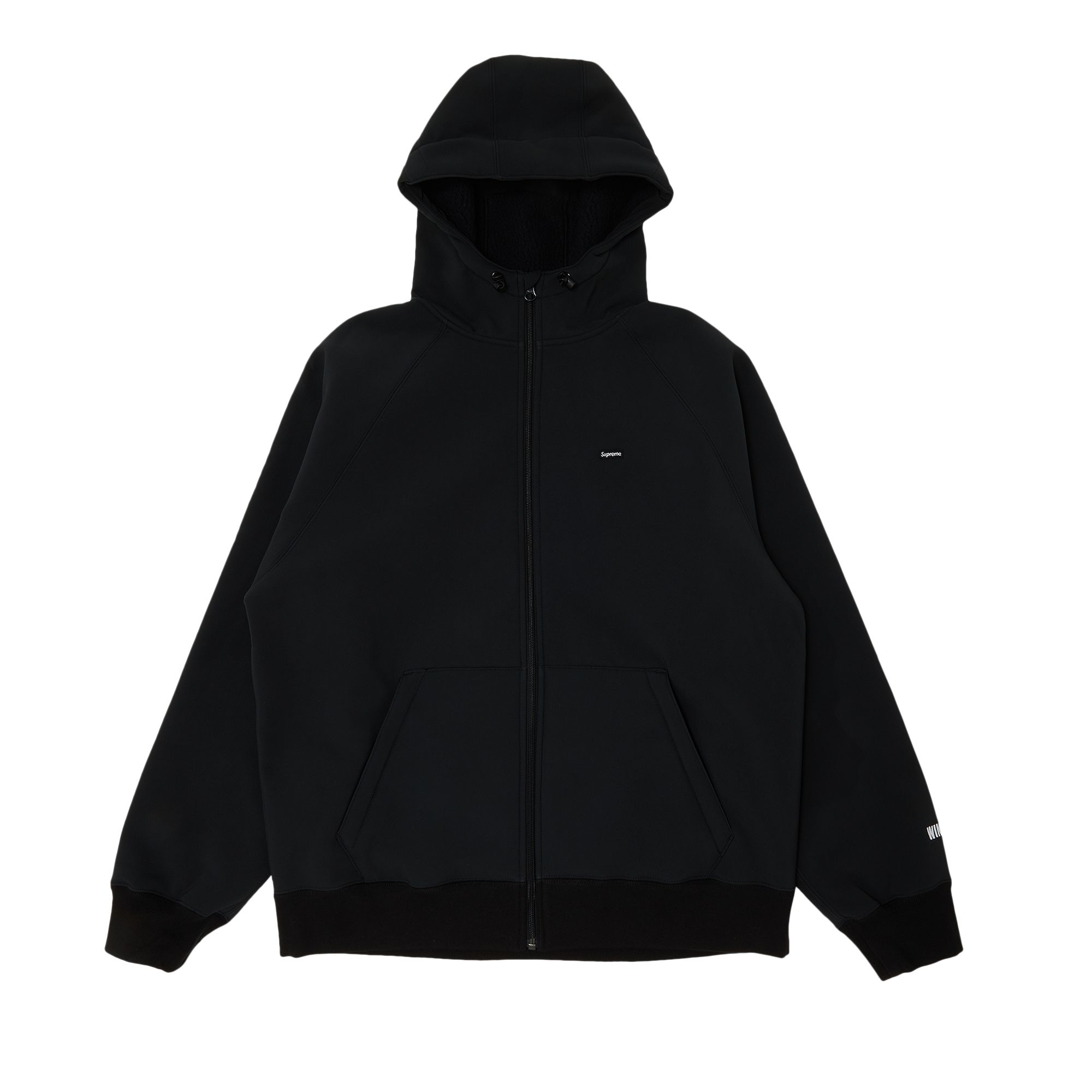 Pre-owned Supreme X Windstopper Zip Up Hooded Sweatshirt 'black'