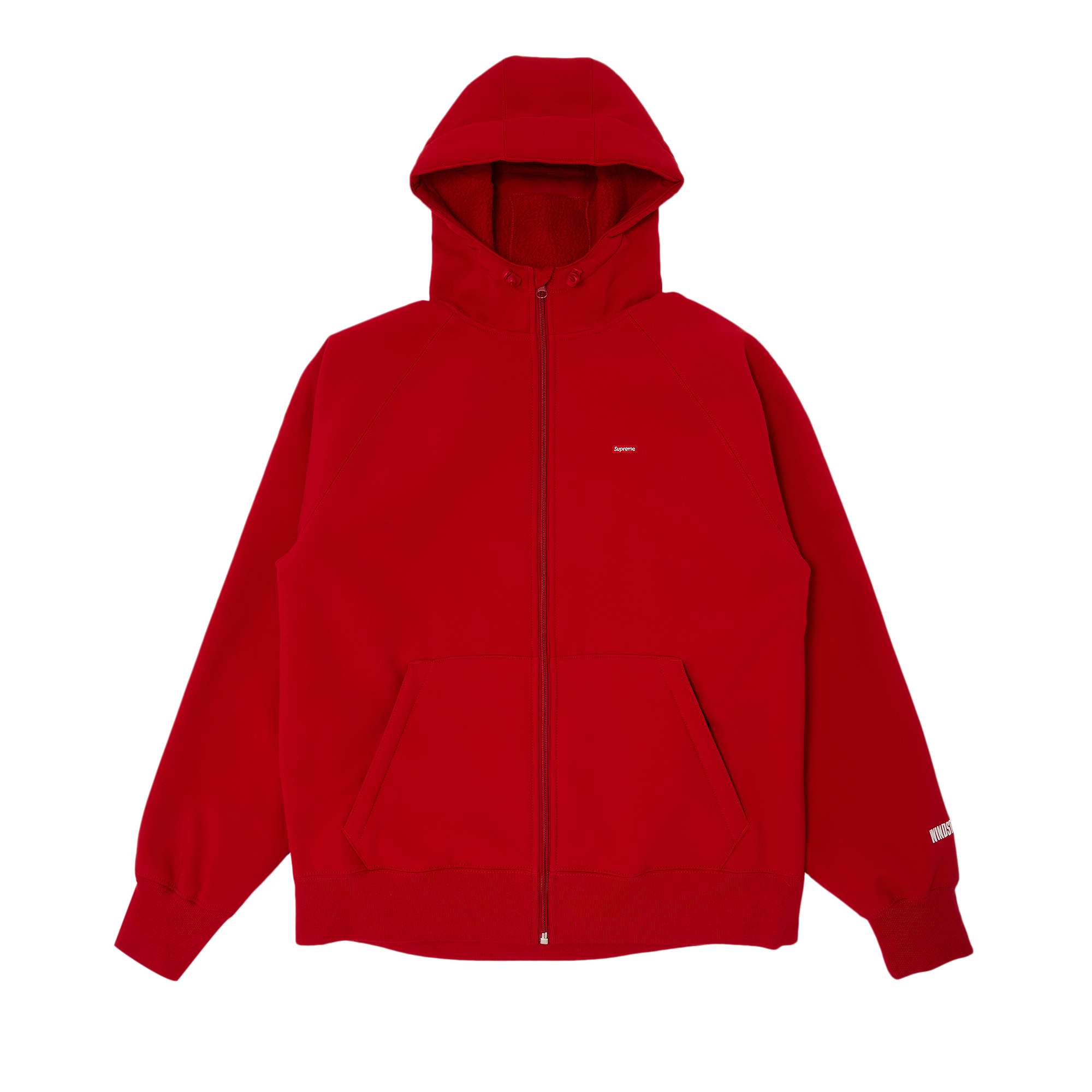 Pre-owned Supreme X Windstopper Zip Up Hooded Sweatshirt 'red
