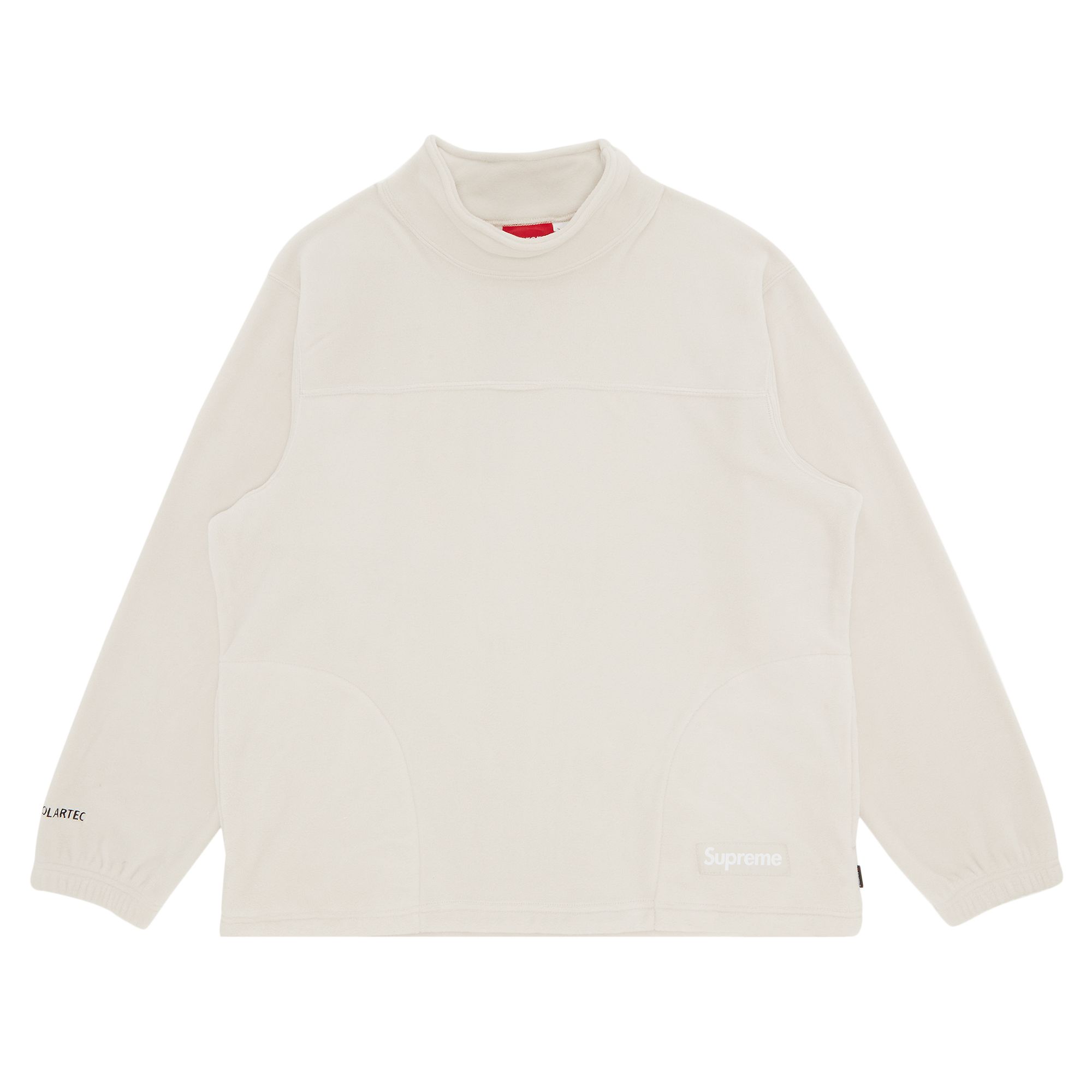 Supreme x Polartec Mock Neck Pullover 'Stone' | Cream | Men's Size S