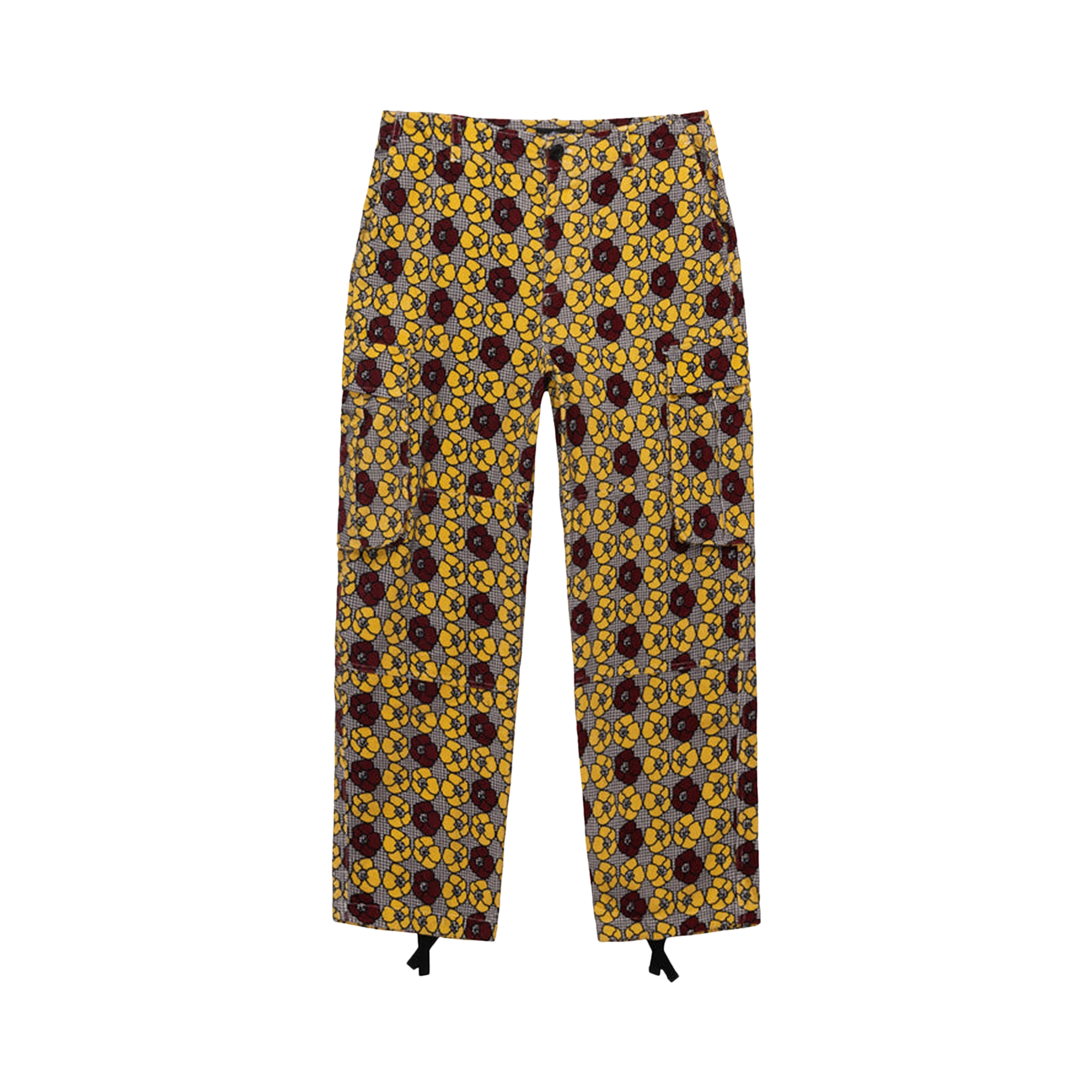 Pre-owned Stussy X Denim Tears Cord Cargo Pant 'houndstooth' In Multi-color