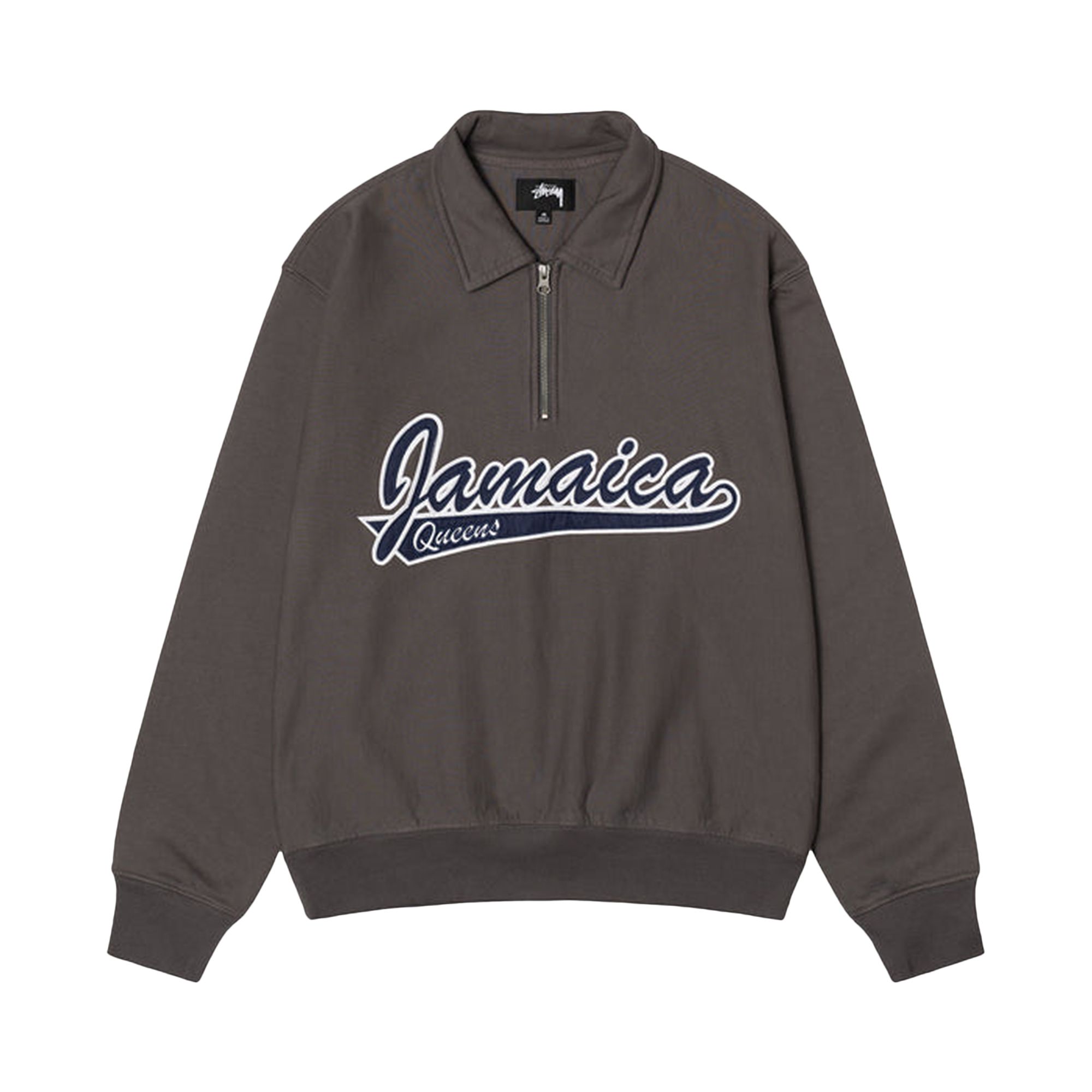 Stussy x Denim Tears Half Zip Fleece 'Charcoal' | Grey | Men's Size XL