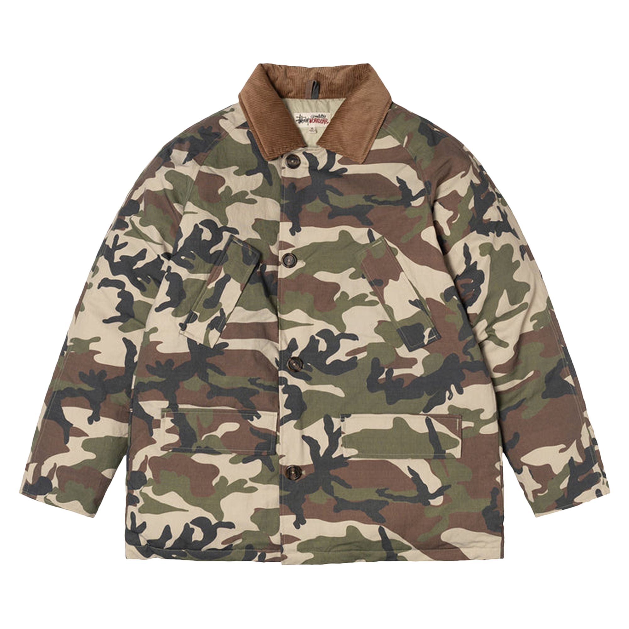 Stussy x Denim Tears Ripstop Down Army Jacket 'Camo' | Multi-Color | Men's Size L