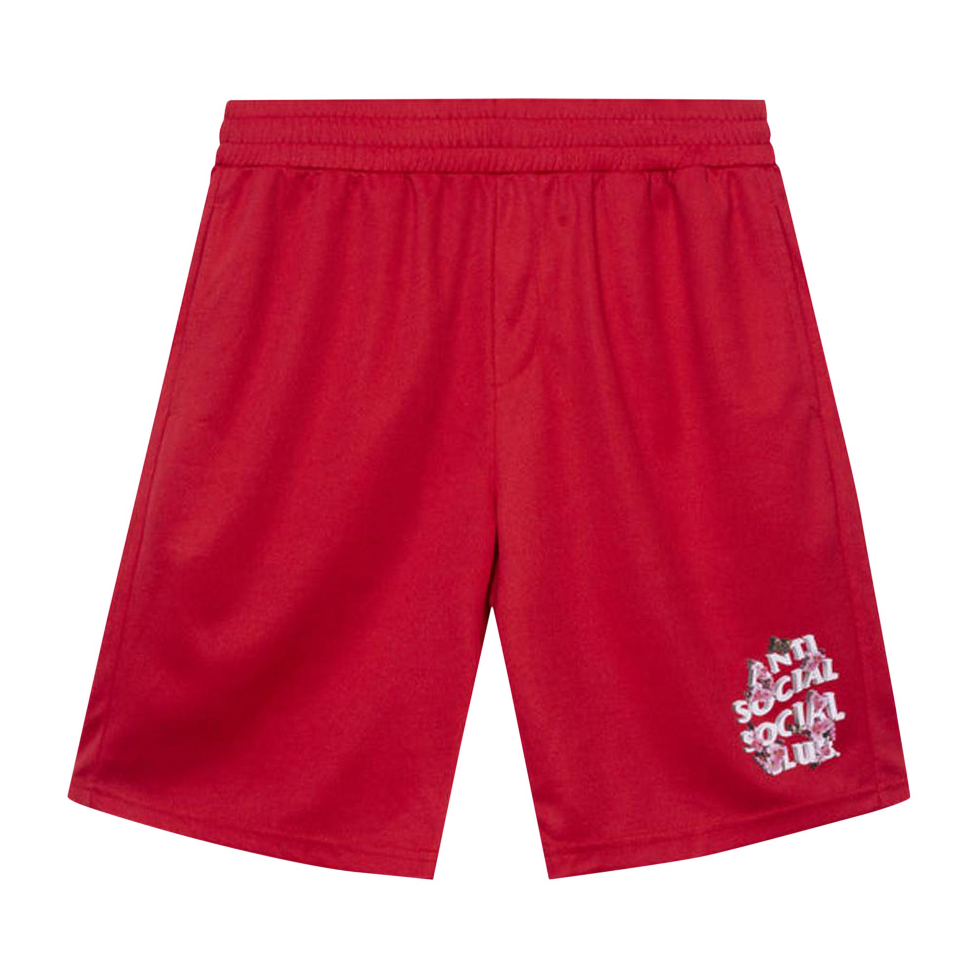ANTI SOCIAL SOCIAL CLUB ANTI SOCIAL SOCIAL CLUB DRAMA CLUB MESH SHORTS 'RED'