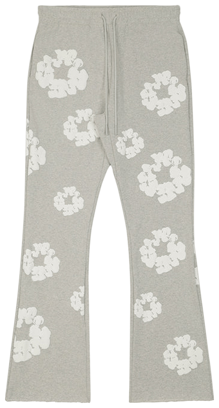 Buy READYMADE x Denim Tears Cotton Wreath Sweatpants 'Grey/White