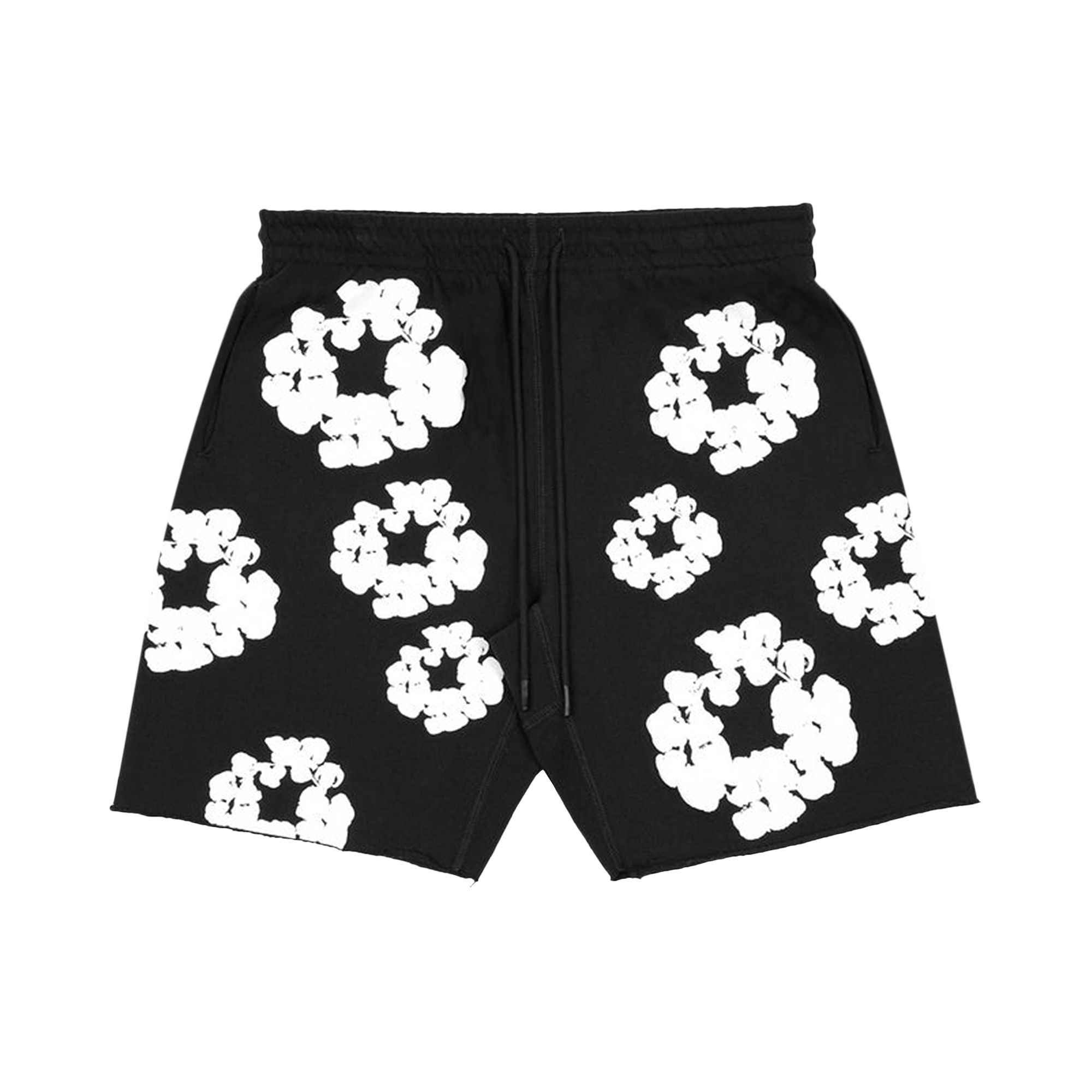 Pre-owned Readymade X Denim Tears Cotton Wreath Sweatshorts 'black/white' | Men's Size L