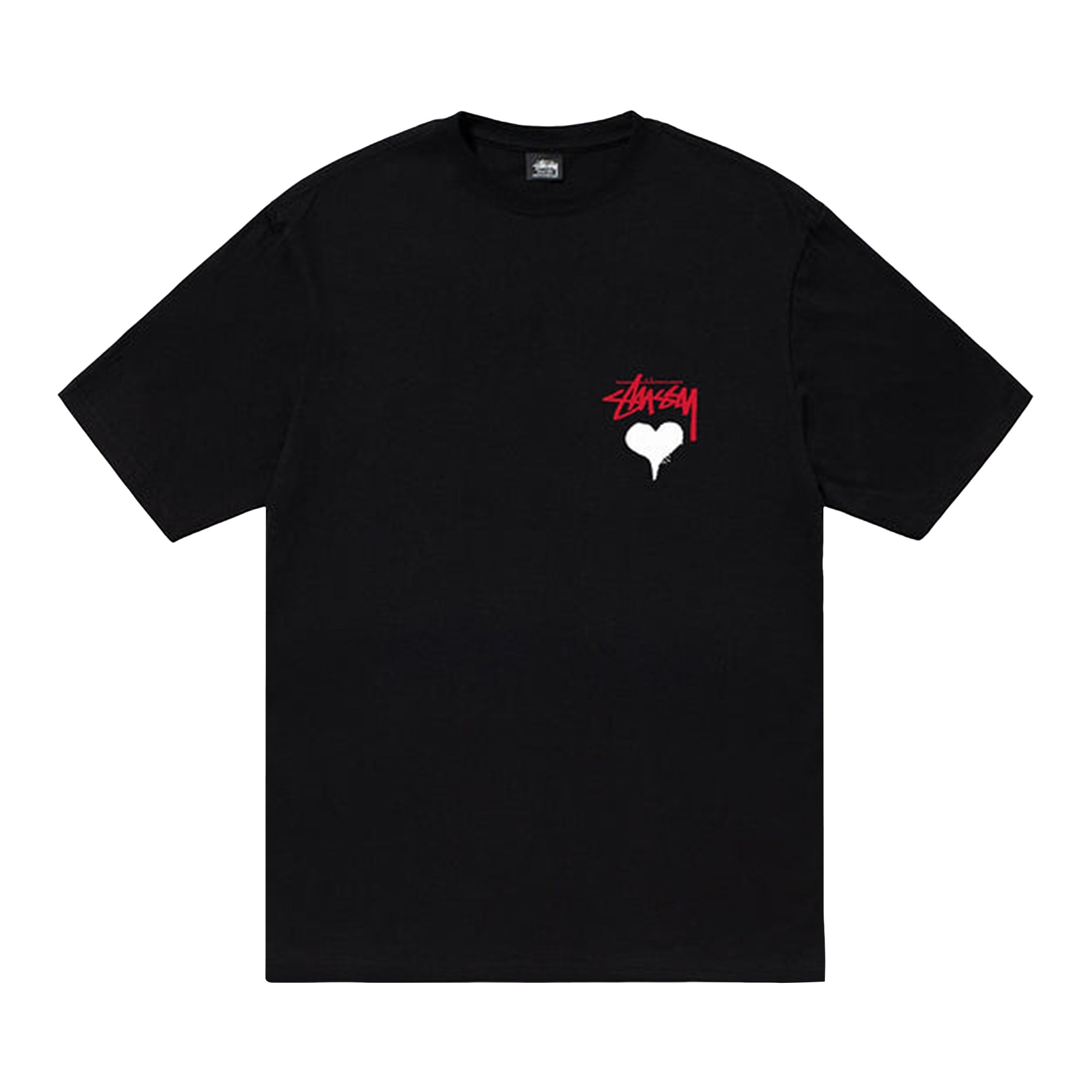 Pre-owned Stussy Stock Heart Tee 'black'