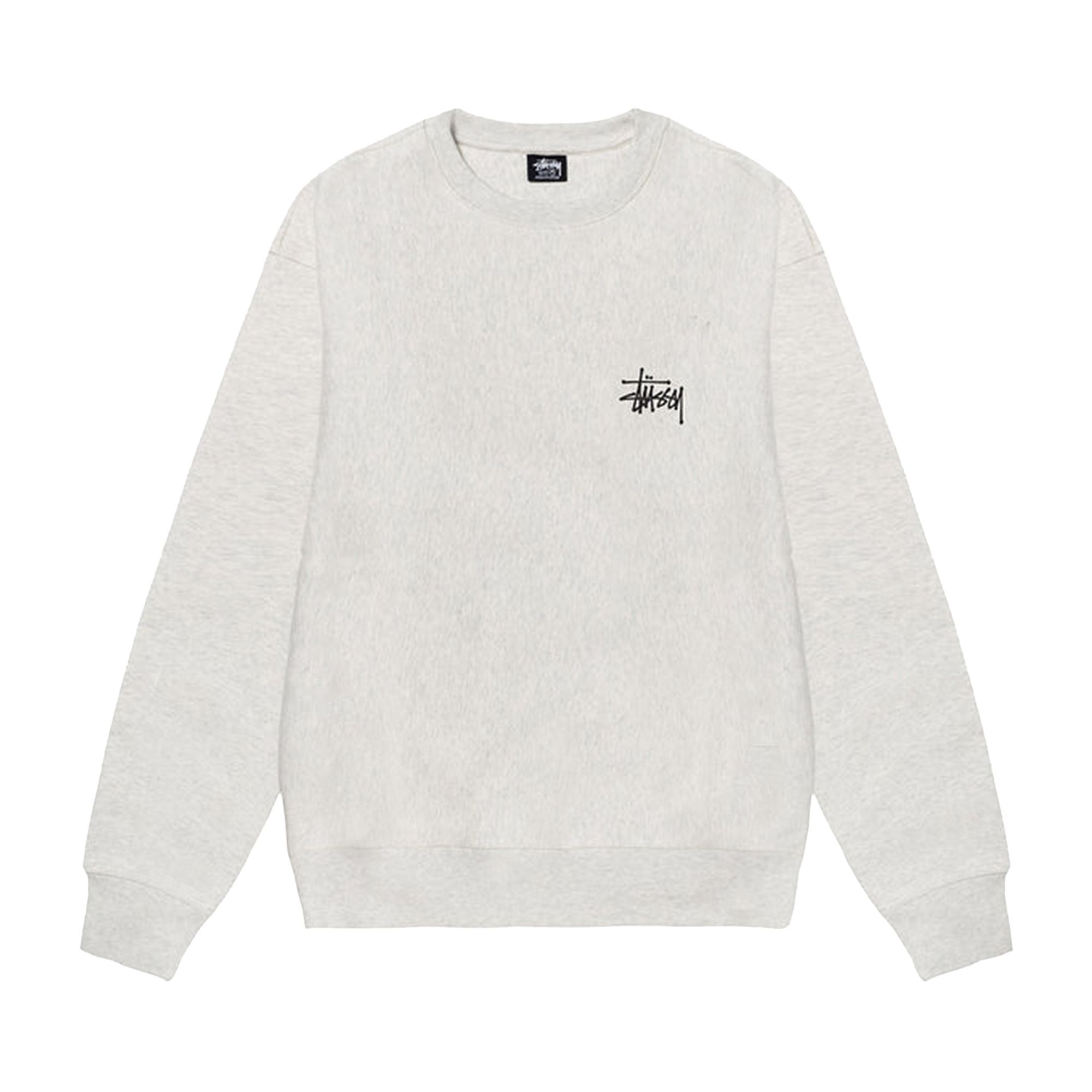 Stussy Basic Crew 'Ash Heather' | Grey | Men's Size XL