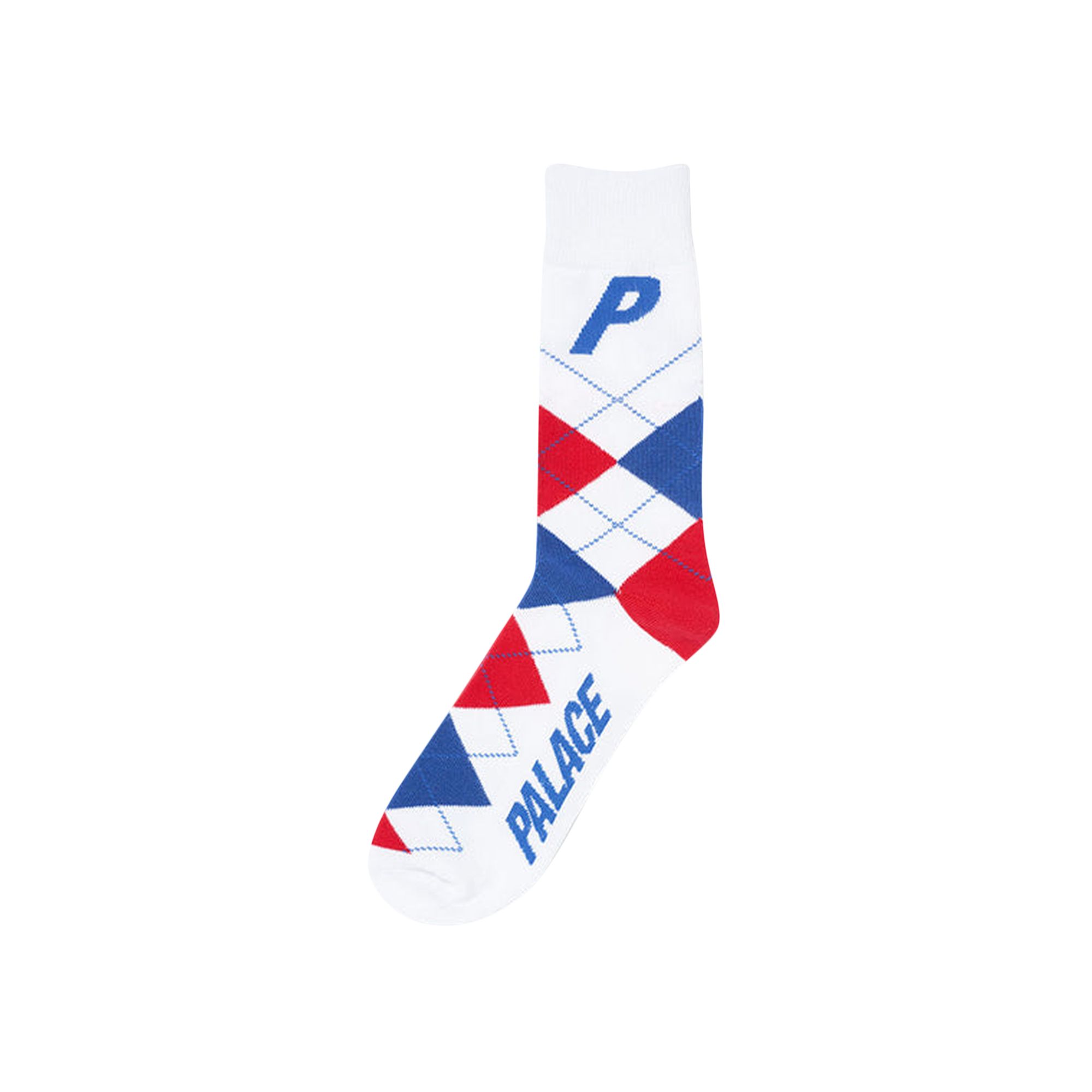 Pre-owned Palace Argyll Sock 'brit' | Multi-color | Men's Size Onesize