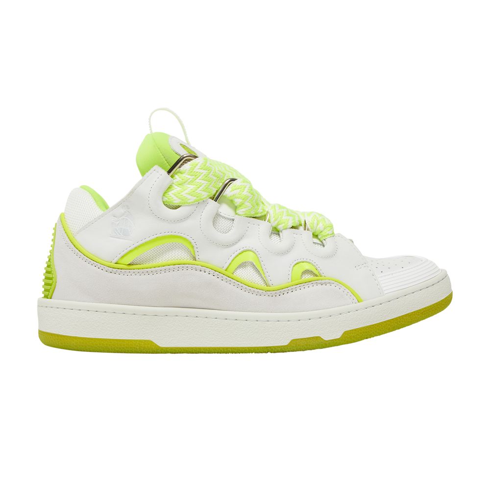 Lanvin Lanvin Curb Sneakers 'White Fluo Yellow' | Men's Size 39